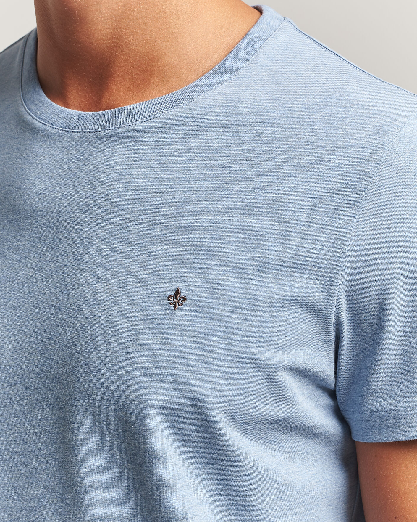 Hombres | Camisetas | Morris | James Crew Neck T-Shirt Blue