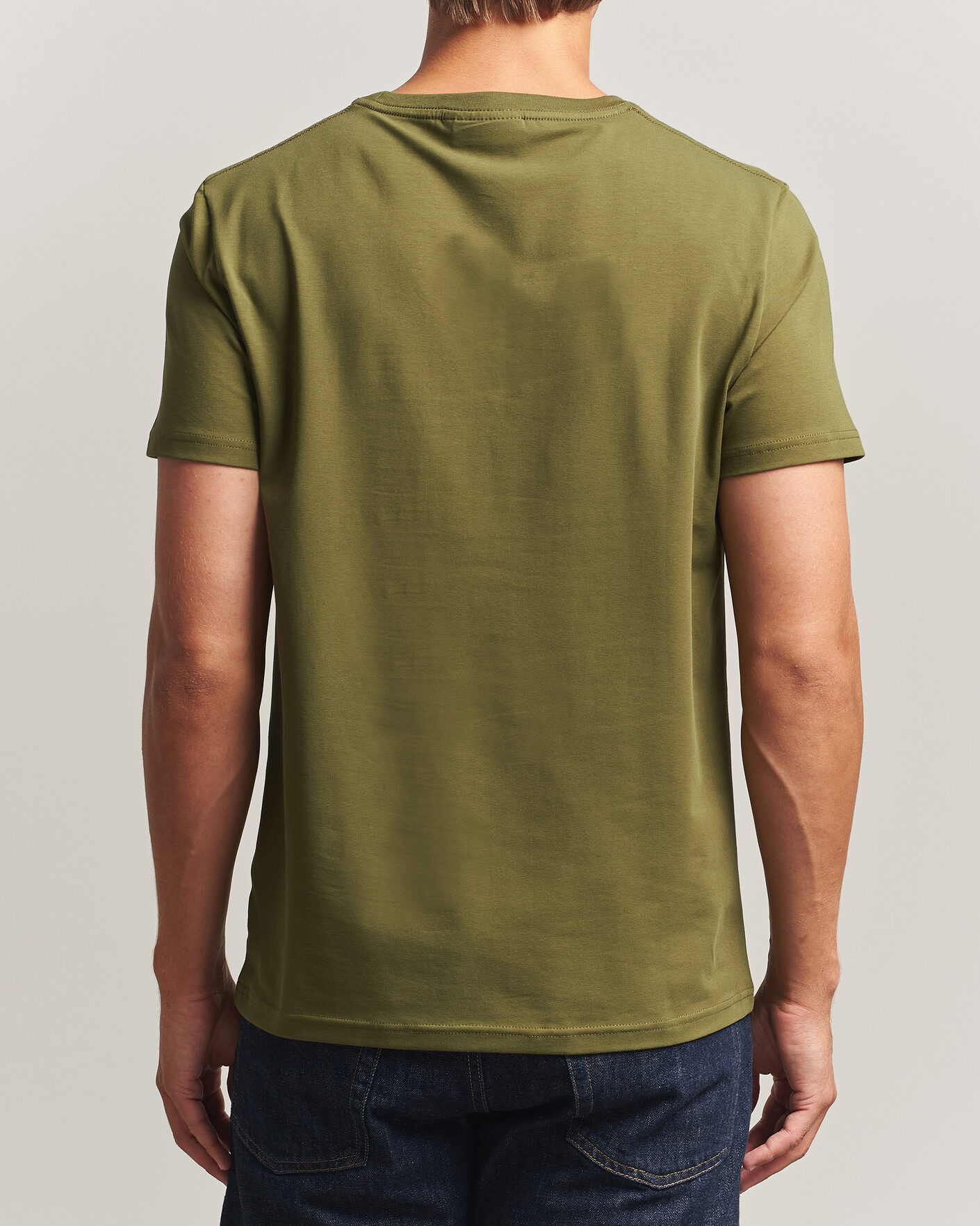 Hombres | Camisetas | Morris | James Crew Neck T-Shirt Olive