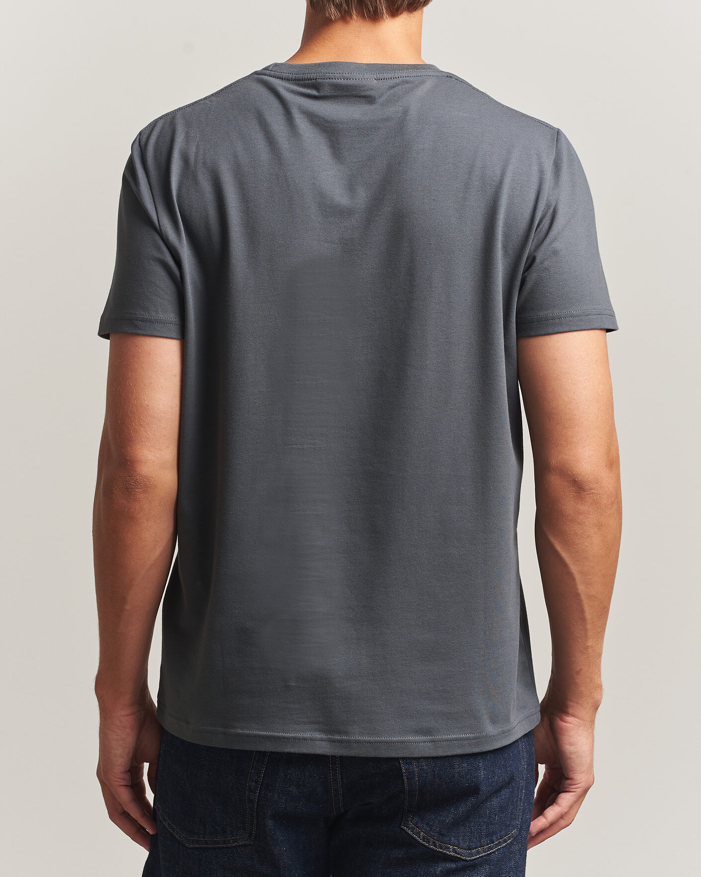 Hombres | Camisetas | Morris | James Crew Neck T-Shirt Grey