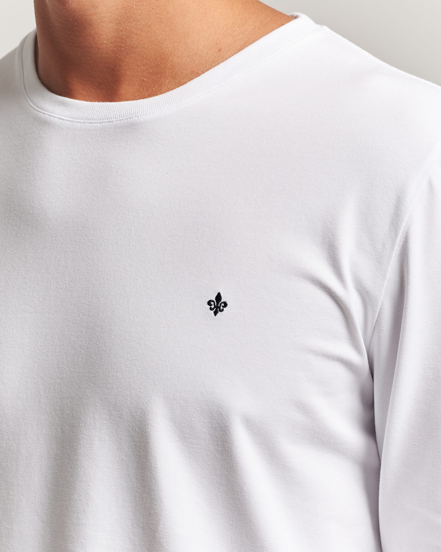 Hombres | Camisetas | Morris | James Long Sleeve T-Shirt White