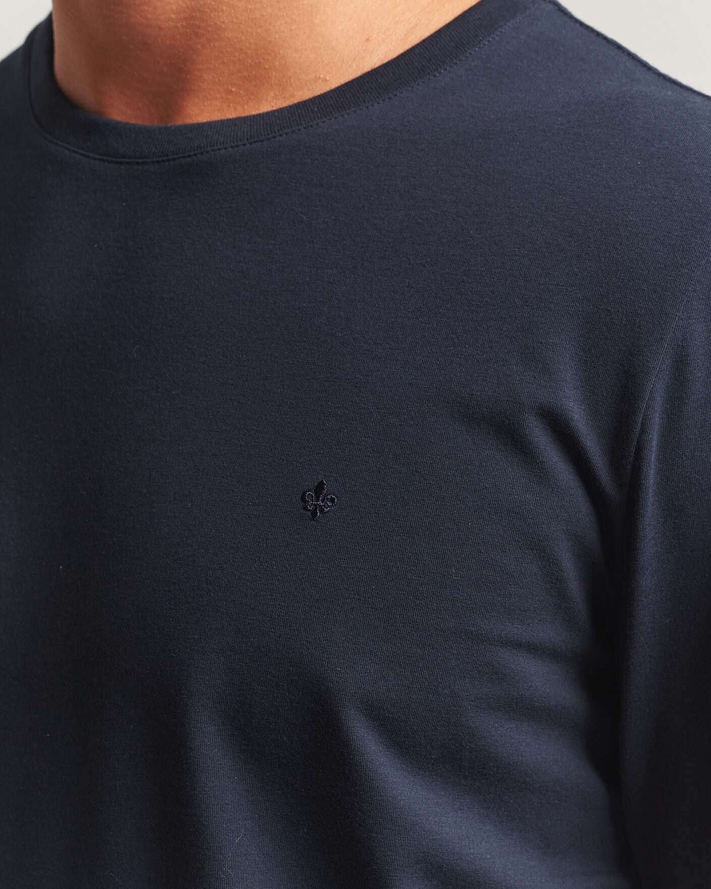 Hombres | Camisetas | Morris | James Long Sleeve T-Shirt Old Blue
