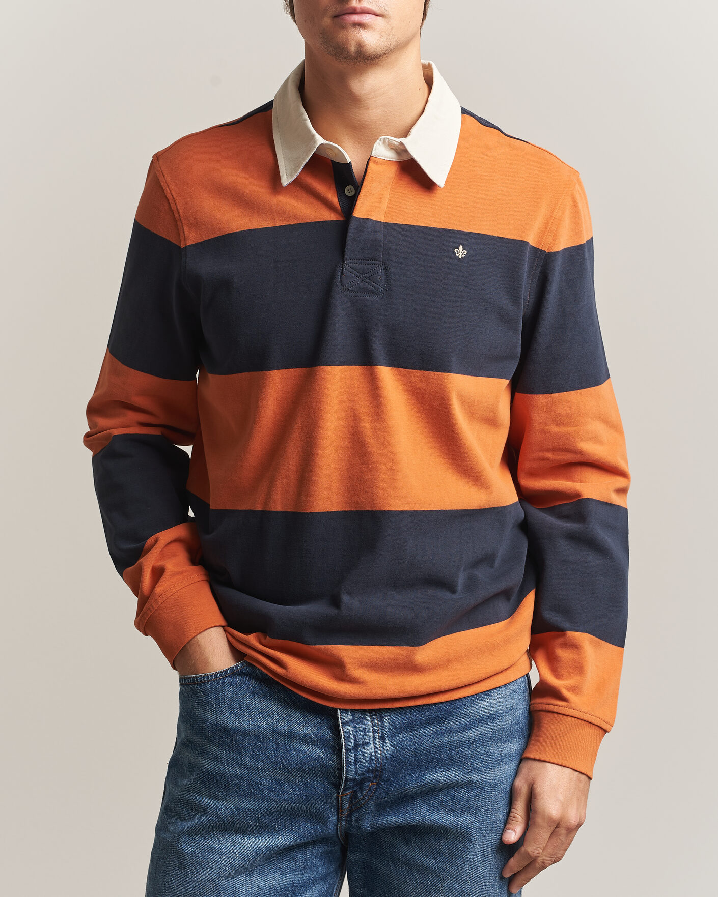 Hombres | Jerséis y prendas de punto | Morris | Graham Rugger Orange