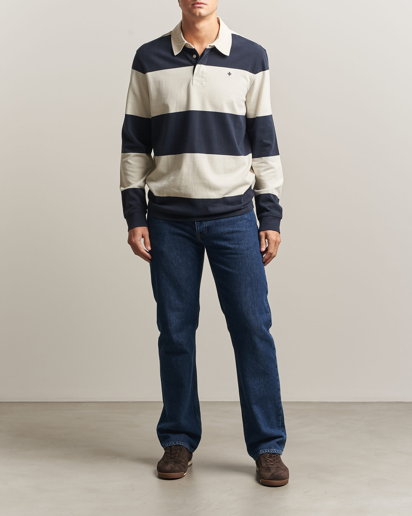 Hombres | Jerséis y prendas de punto | Morris | Graham Rugger Navy