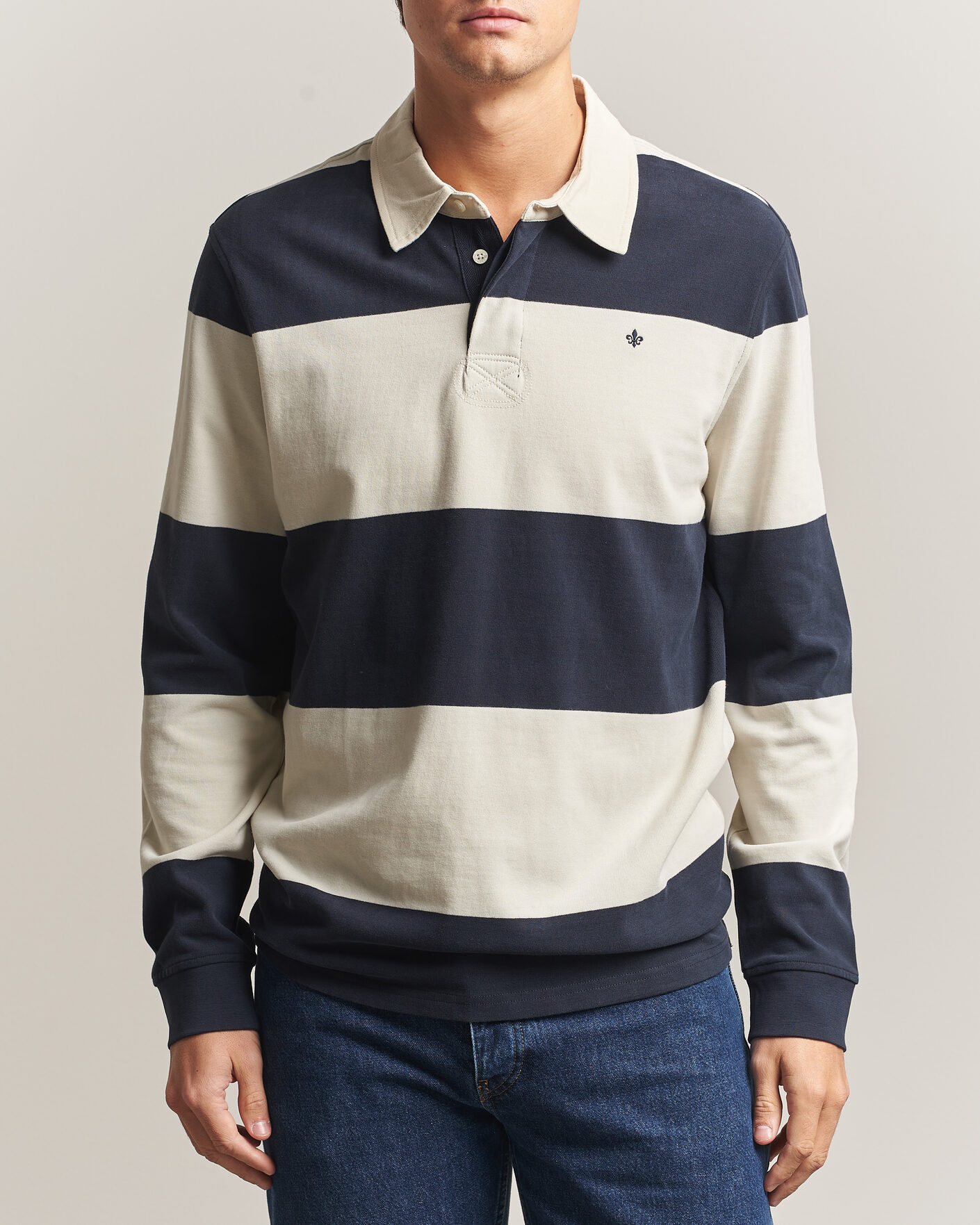 Hombres | Jerséis y prendas de punto | Morris | Graham Rugger Navy