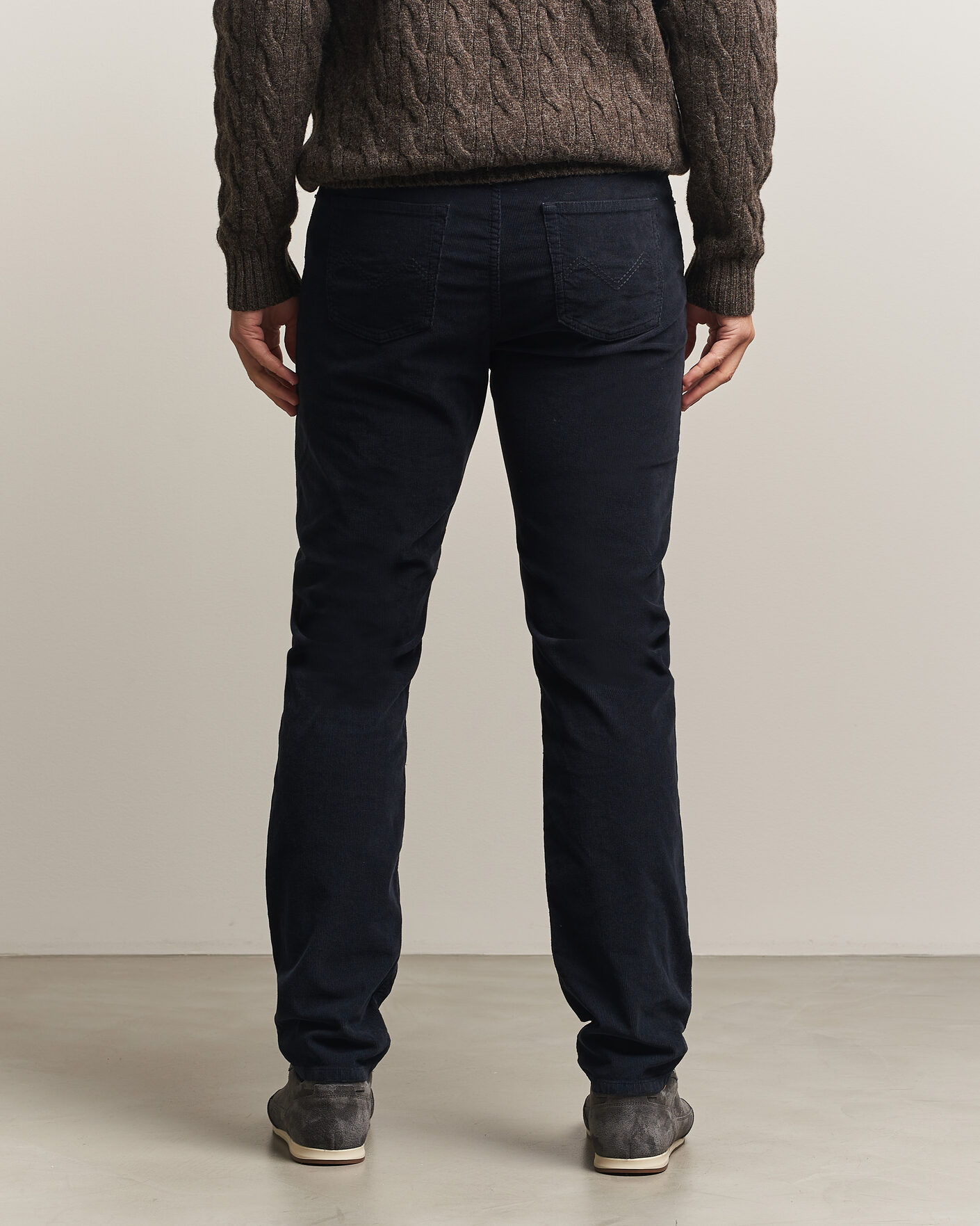 Hombres | Pantalones | Morris | James Cord 5-Pocket Pants Navy