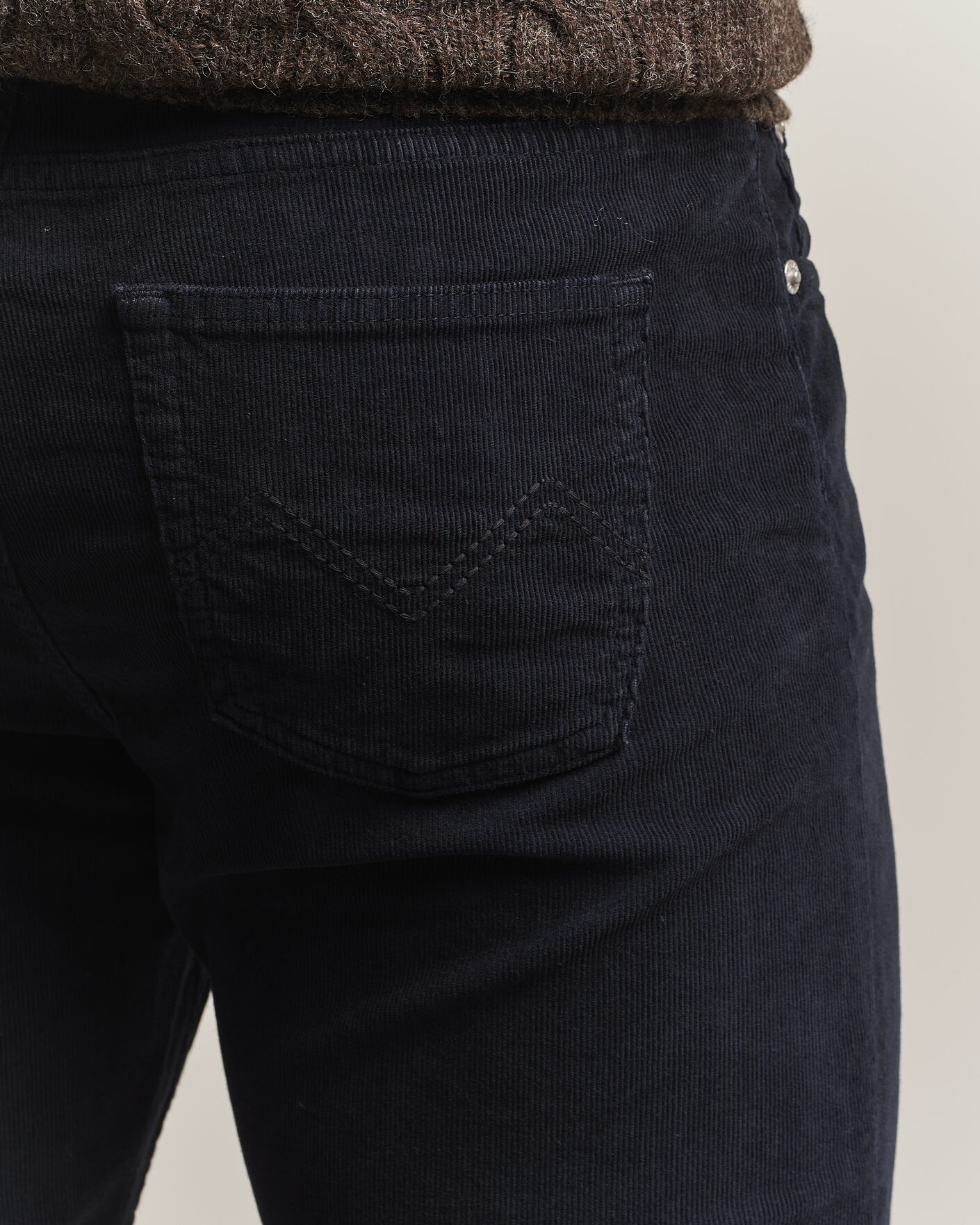 Hombres | Pantalones | Morris | James Cord 5-Pocket Pants Navy
