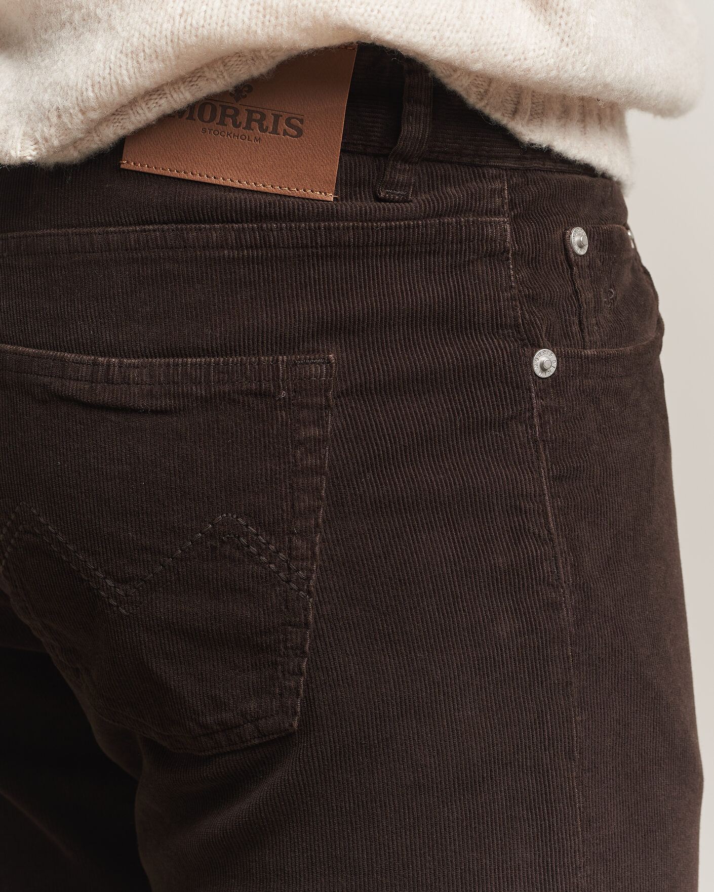 Hombres | Pantalones | Morris | James Cord 5-Pocket Pants Brown