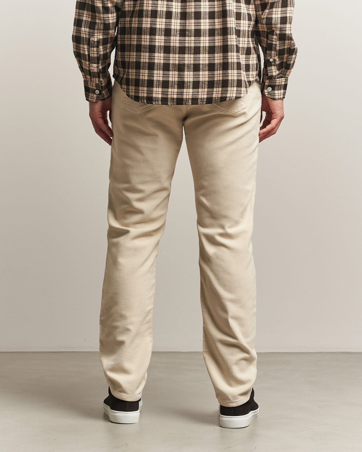 Hombres | Pantalones | Morris | James Winter Twill 5-Pocket Pants Off White