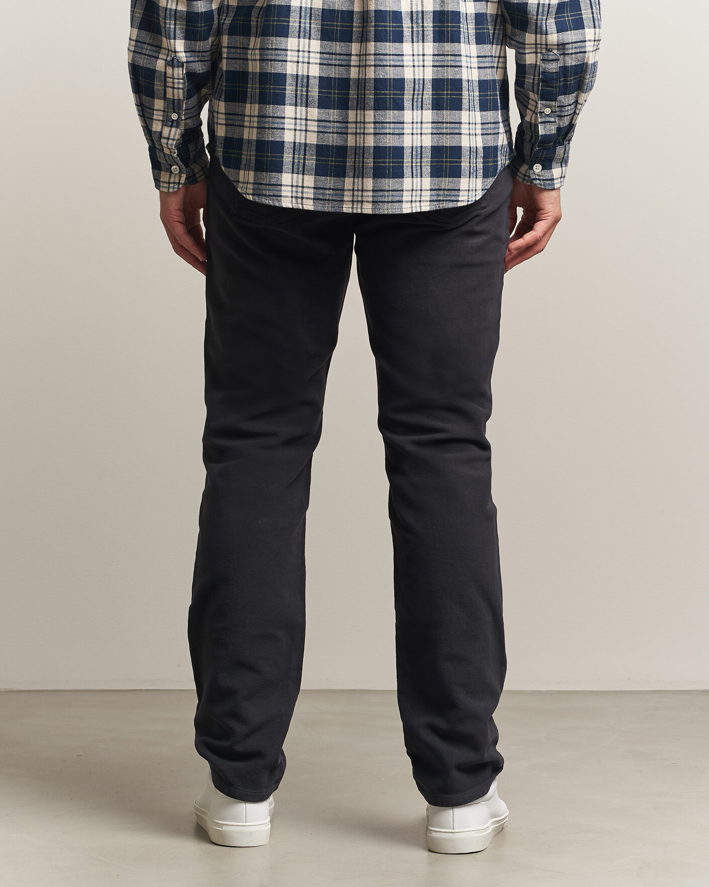 Hombres | Pantalones | Morris | James Winter Twill 5-Pocket Pants Blue