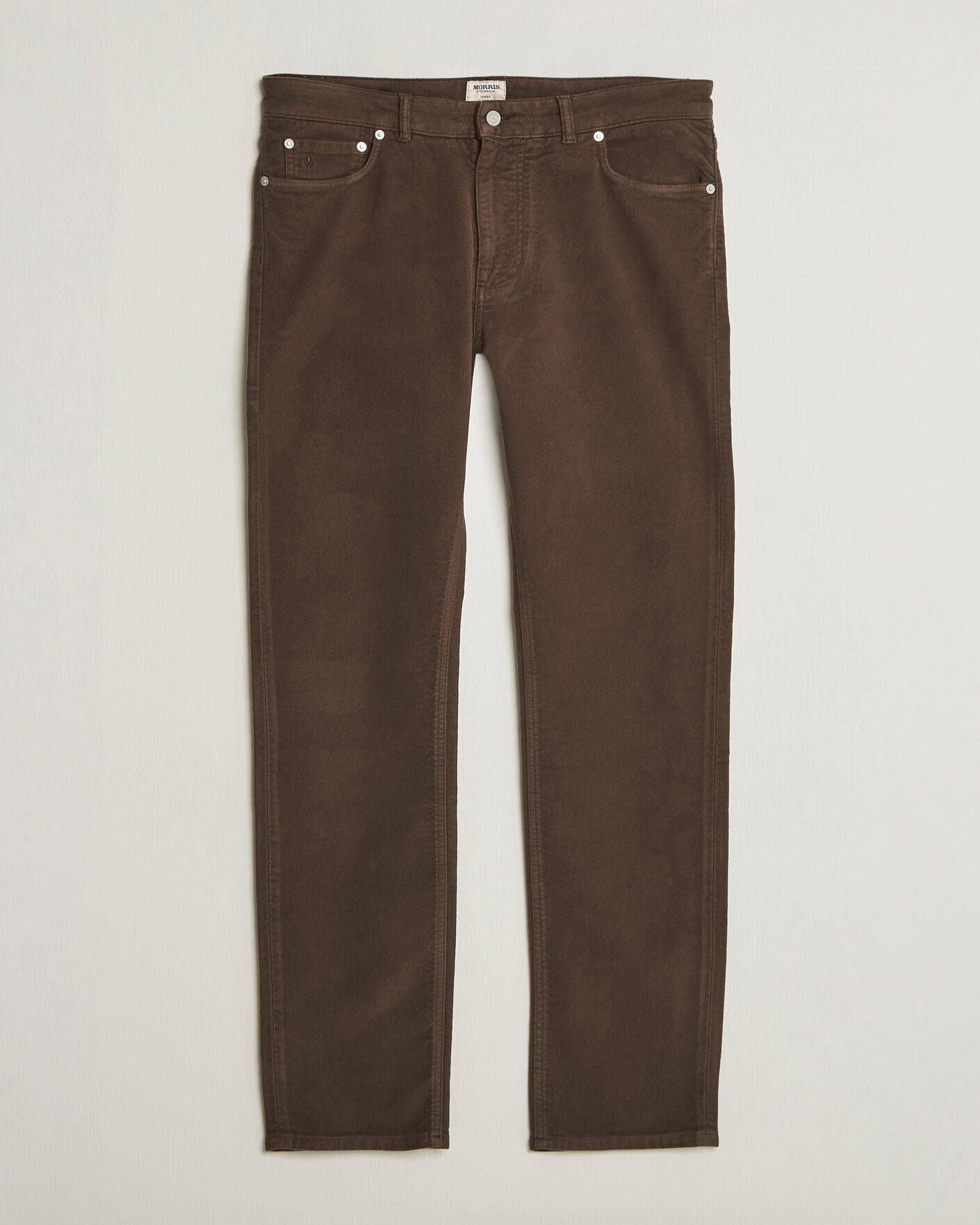 Hombres | Pantalones | Morris | James Winter Twill 5-Pocket Pants Brown