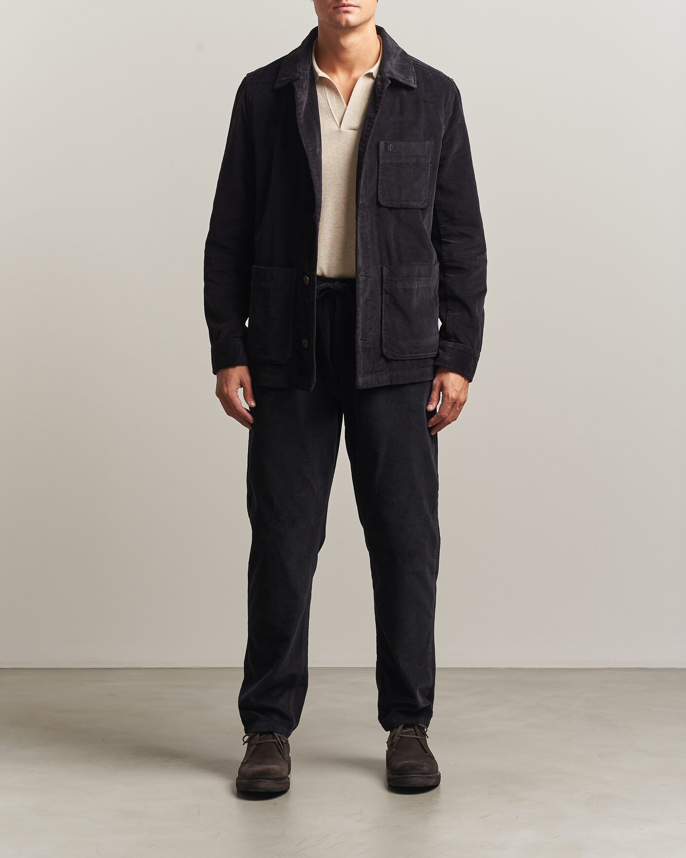 Hombres | Pantalones | Morris | Fenix Cord Trousers Blue