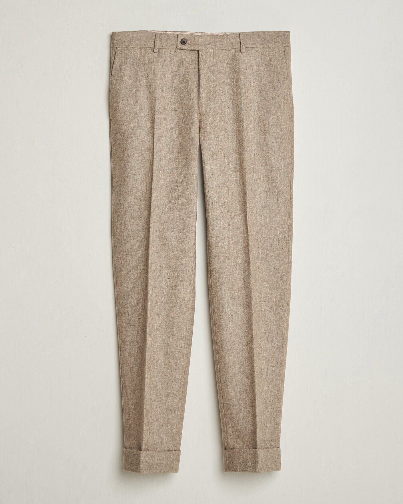 Hombres | Pantalones | Morris | Flannel Suit Trousers Khaki