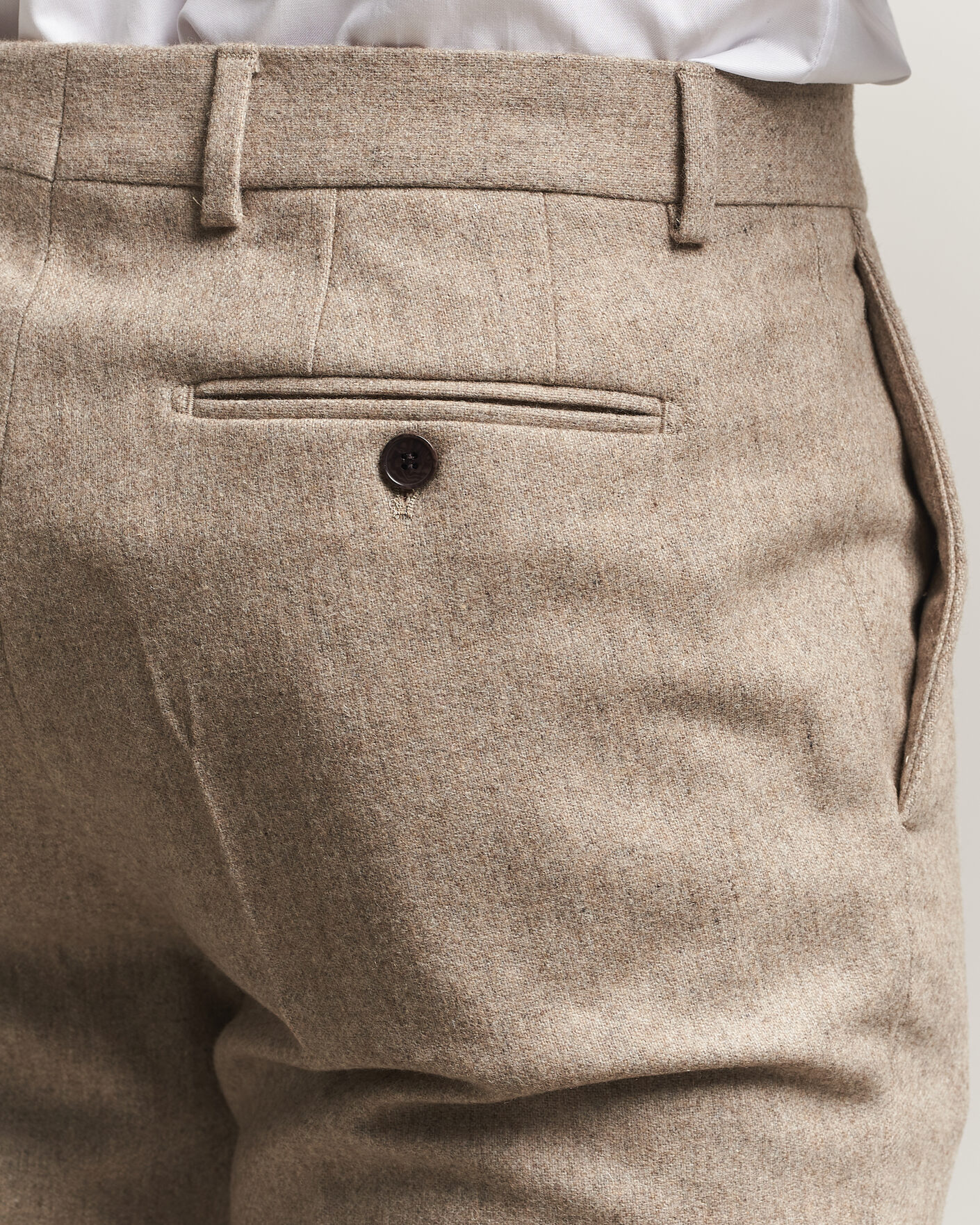 Hombres | Pantalones | Morris | Flannel Suit Trousers Khaki