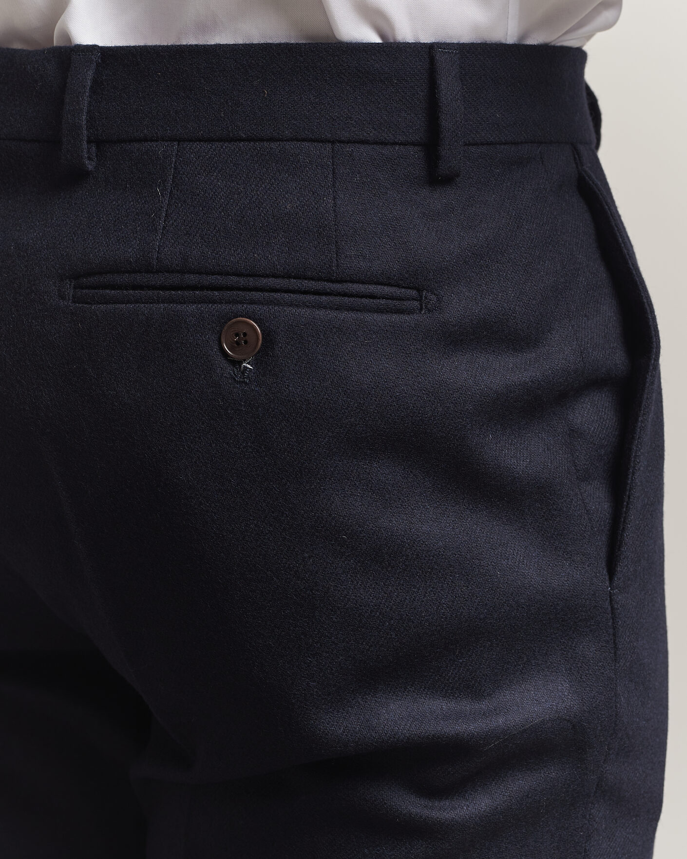 Hombres | Pantalones | Morris | Flannel Suit Trousers Navy