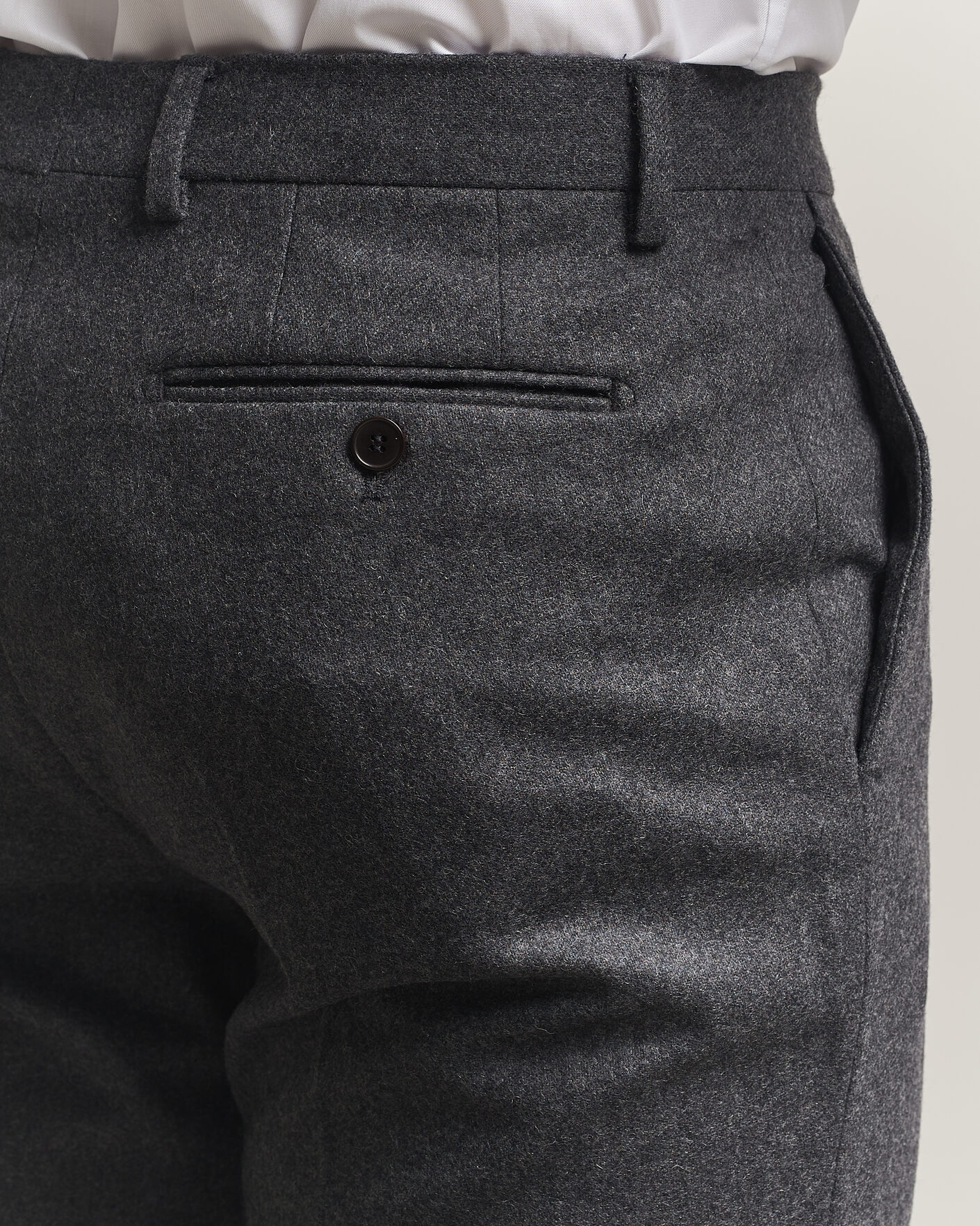 Hombres | Pantalones | Morris | Flannel Suit Trousers Grey