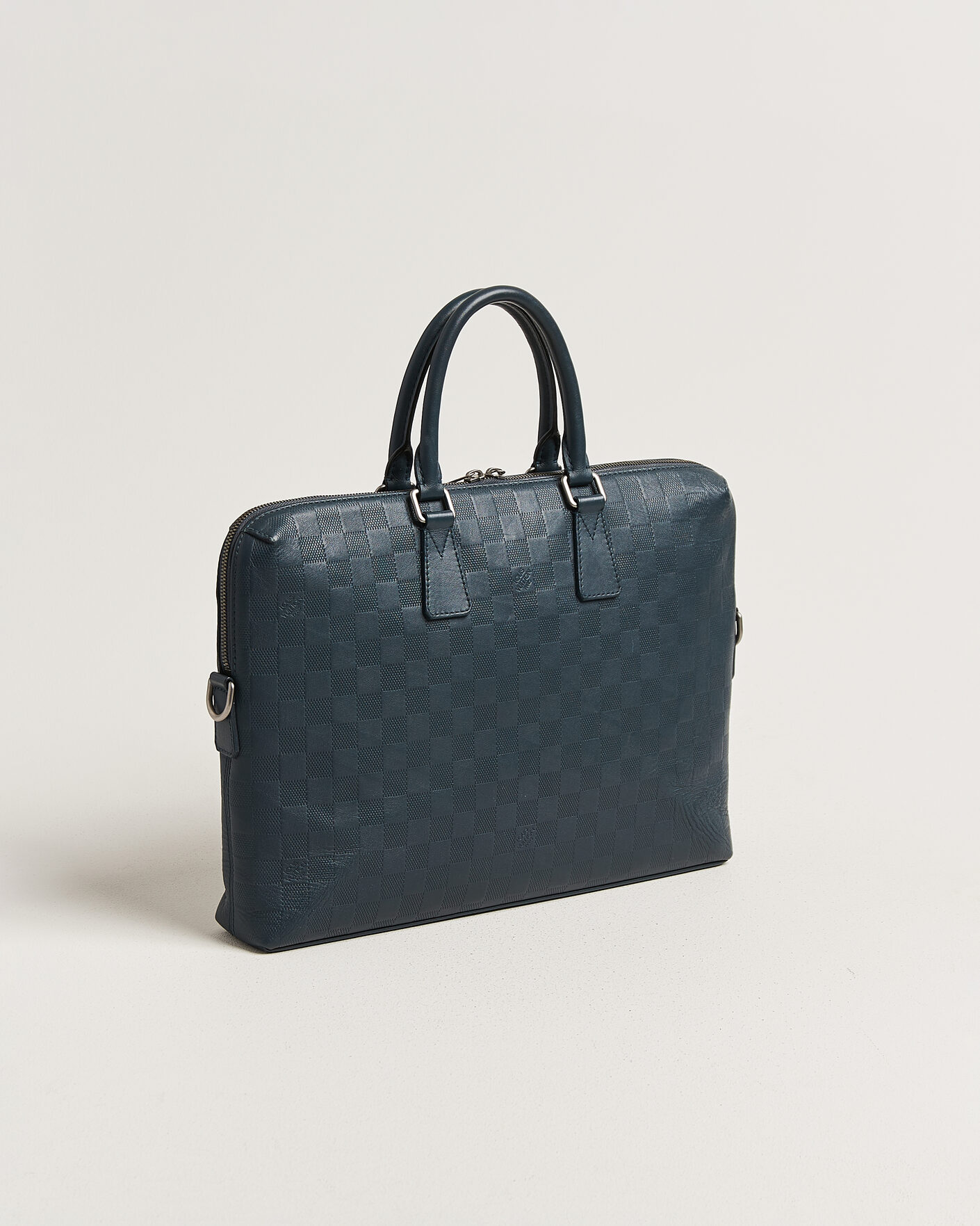 Hombres | Pre-Owned & Vintage Bags | Louis Vuitton Pre-Owned | Porte Documents Bag Damier Infini Onyx