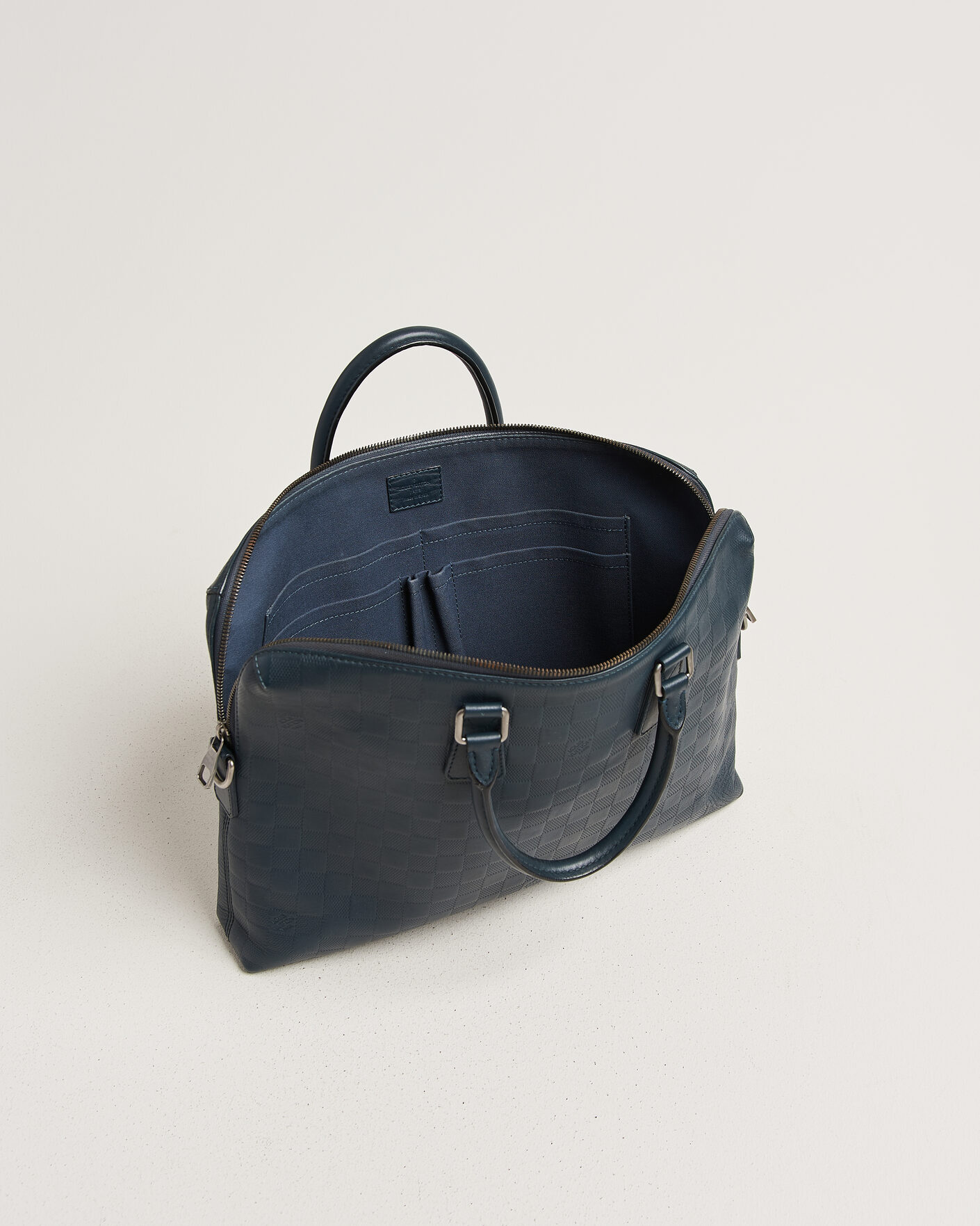 Hombres | Pre-Owned & Vintage Bags | Louis Vuitton Pre-Owned | Porte Documents Bag Damier Infini Onyx