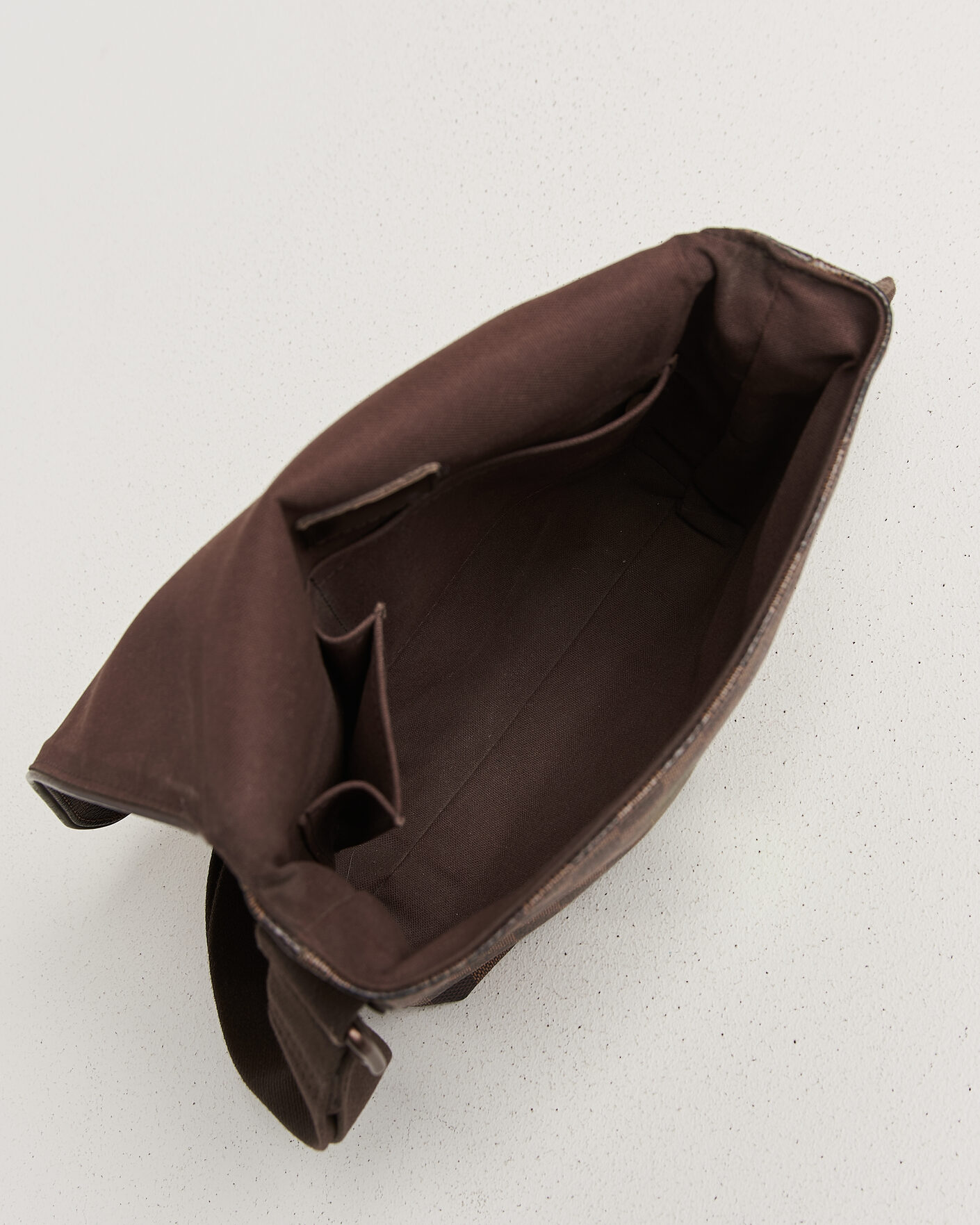 Hombres | Pre-Owned & Vintage Bags | Louis Vuitton Pre-Owned | Crossbody Shoulder Bag Damier Ebene