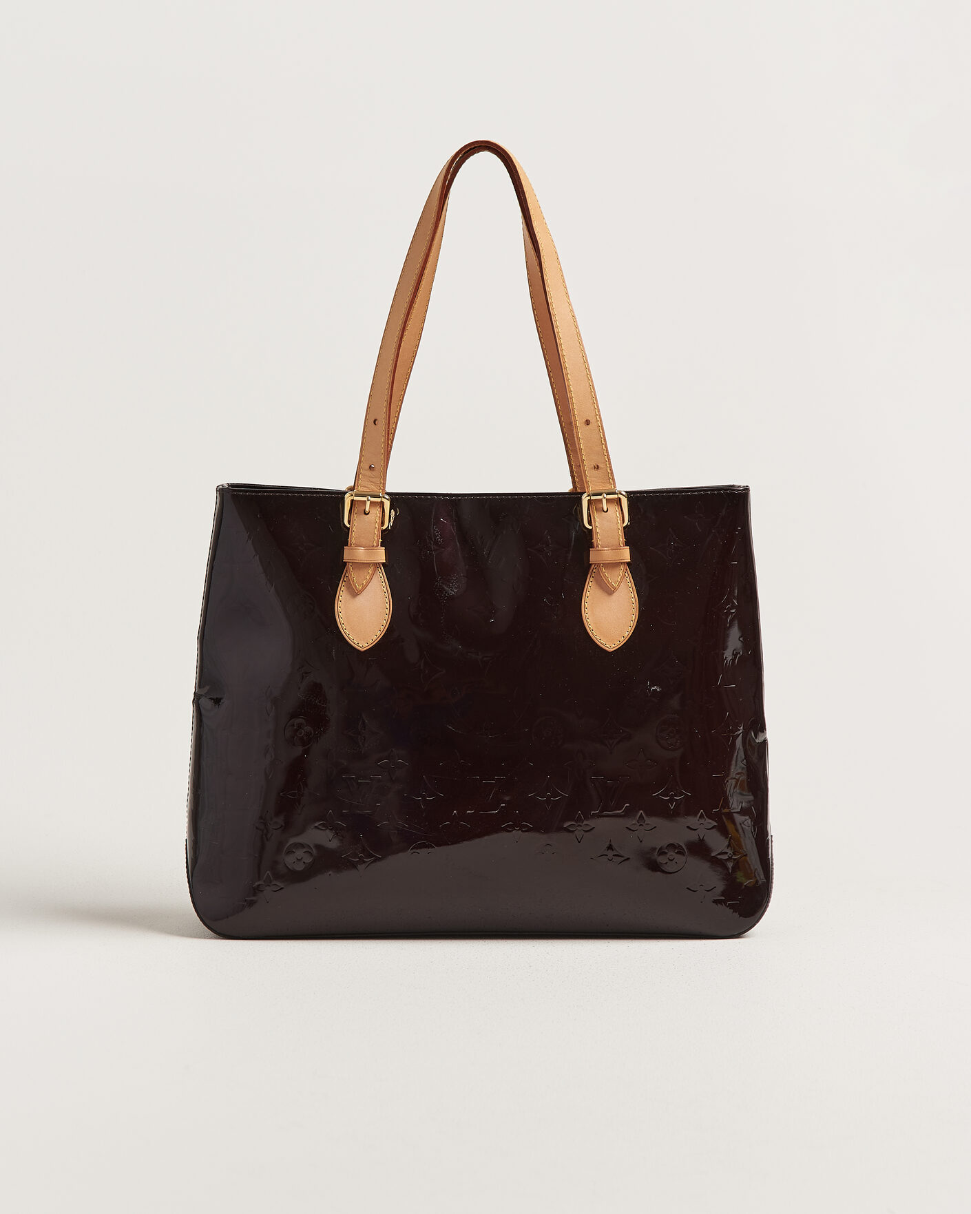 Hombres | Pre-Owned & Vintage Bags | Louis Vuitton Pre-Owned | Brentwood Tote Bag Vernis Leather Burgundy
