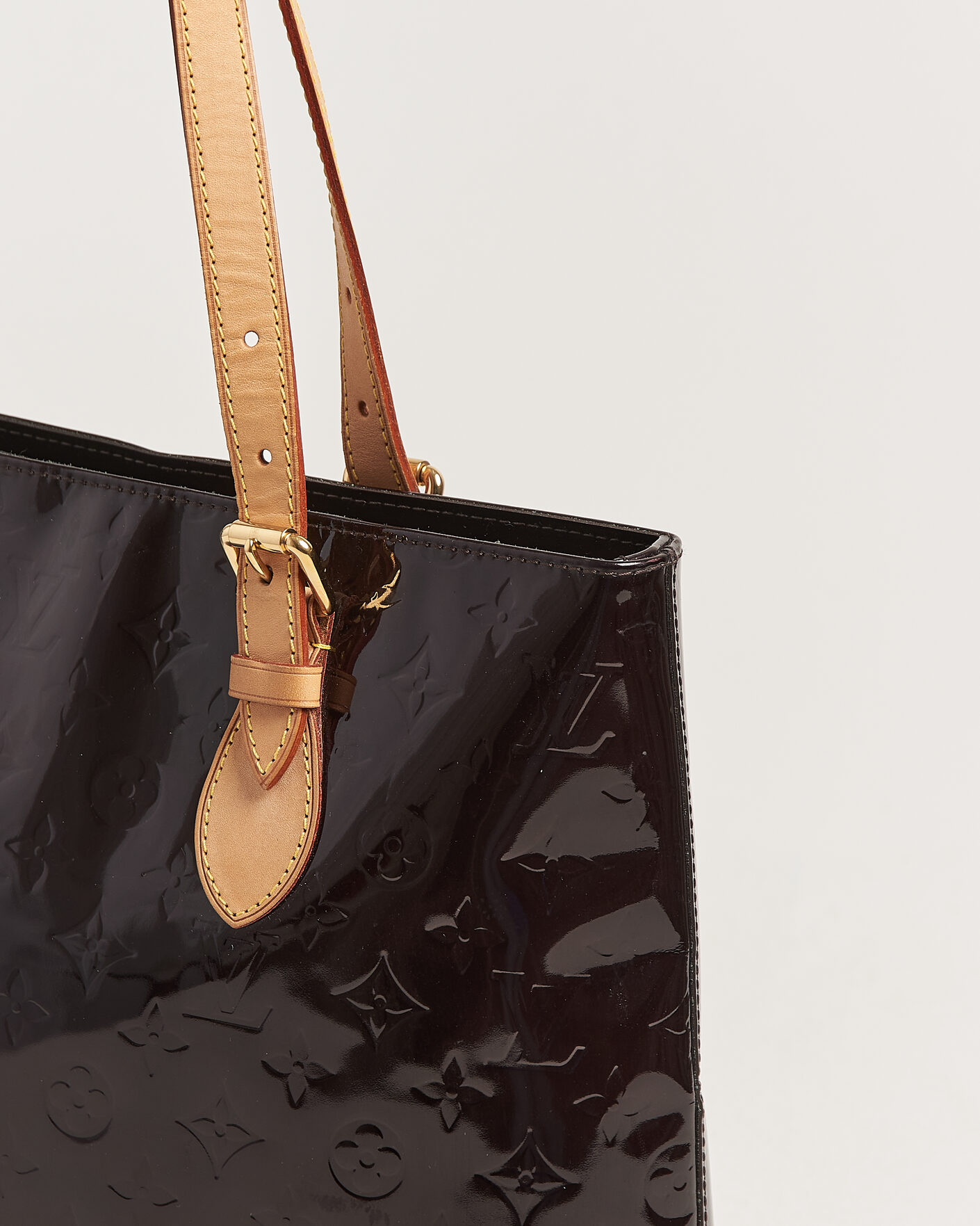 Hombres | Pre-Owned & Vintage Bags | Louis Vuitton Pre-Owned | Brentwood Tote Bag Vernis Leather Burgundy