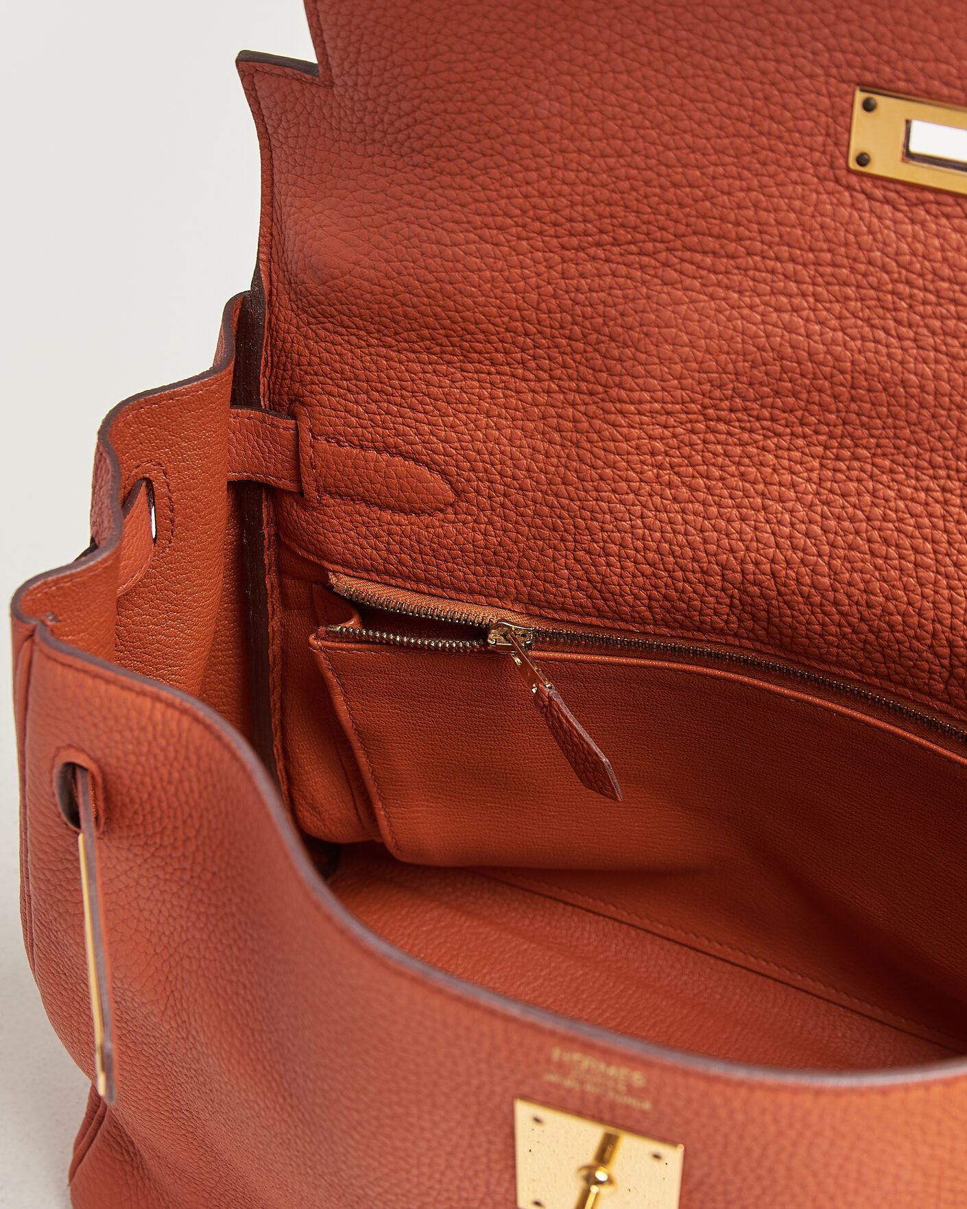 Hombres | Pre-Owned & Vintage Bags | Hermès Pre-Owned | Kelly 32 Togo Leather Orange
