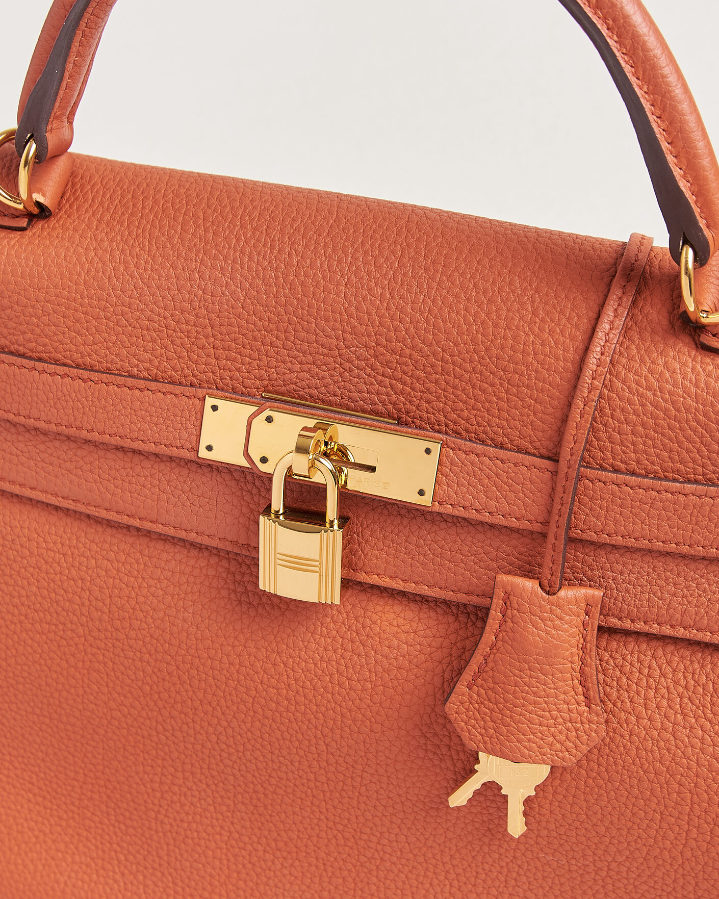 Hombres | Pre-Owned & Vintage Bags | Hermès Pre-Owned | Kelly 32 Togo Leather Orange