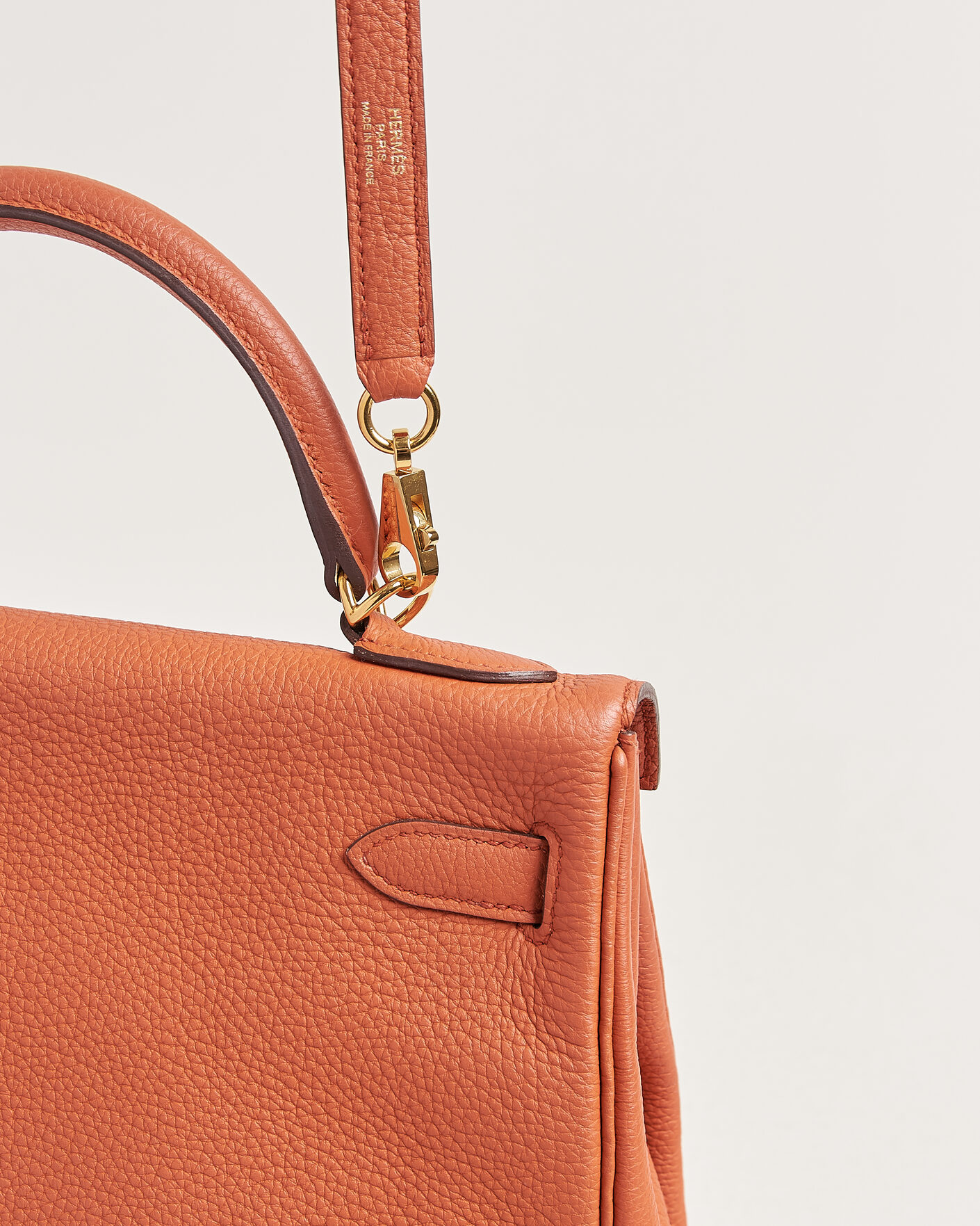 Hombres | Pre-Owned & Vintage Bags | Hermès Pre-Owned | Kelly 32 Togo Leather Orange