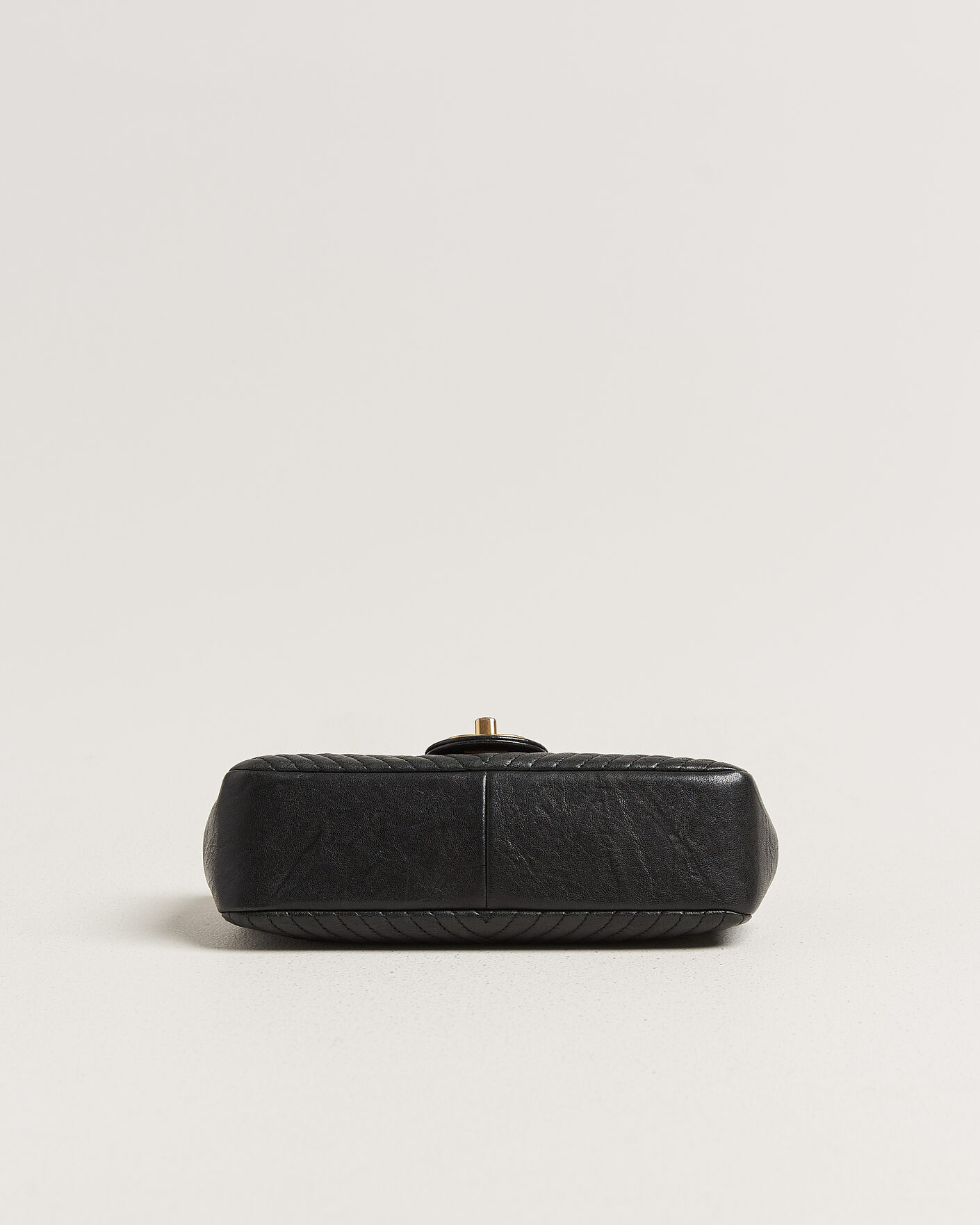 Hombres | Pre-Owned & Vintage Bags | Chanel Pre-Owned | Chevron Small Flap Bag Black