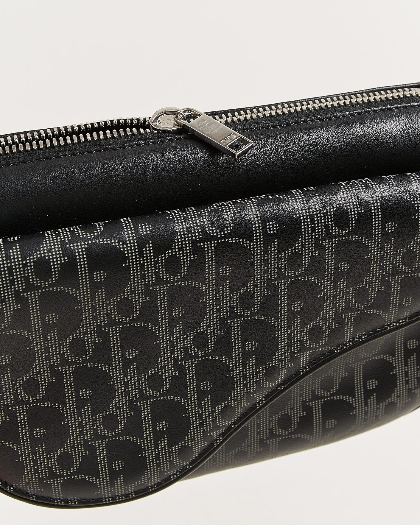 Hombres | Pre-Owned & Vintage Bags | Dior Pre-Owned | Saddle Bag Oblique Leather Black