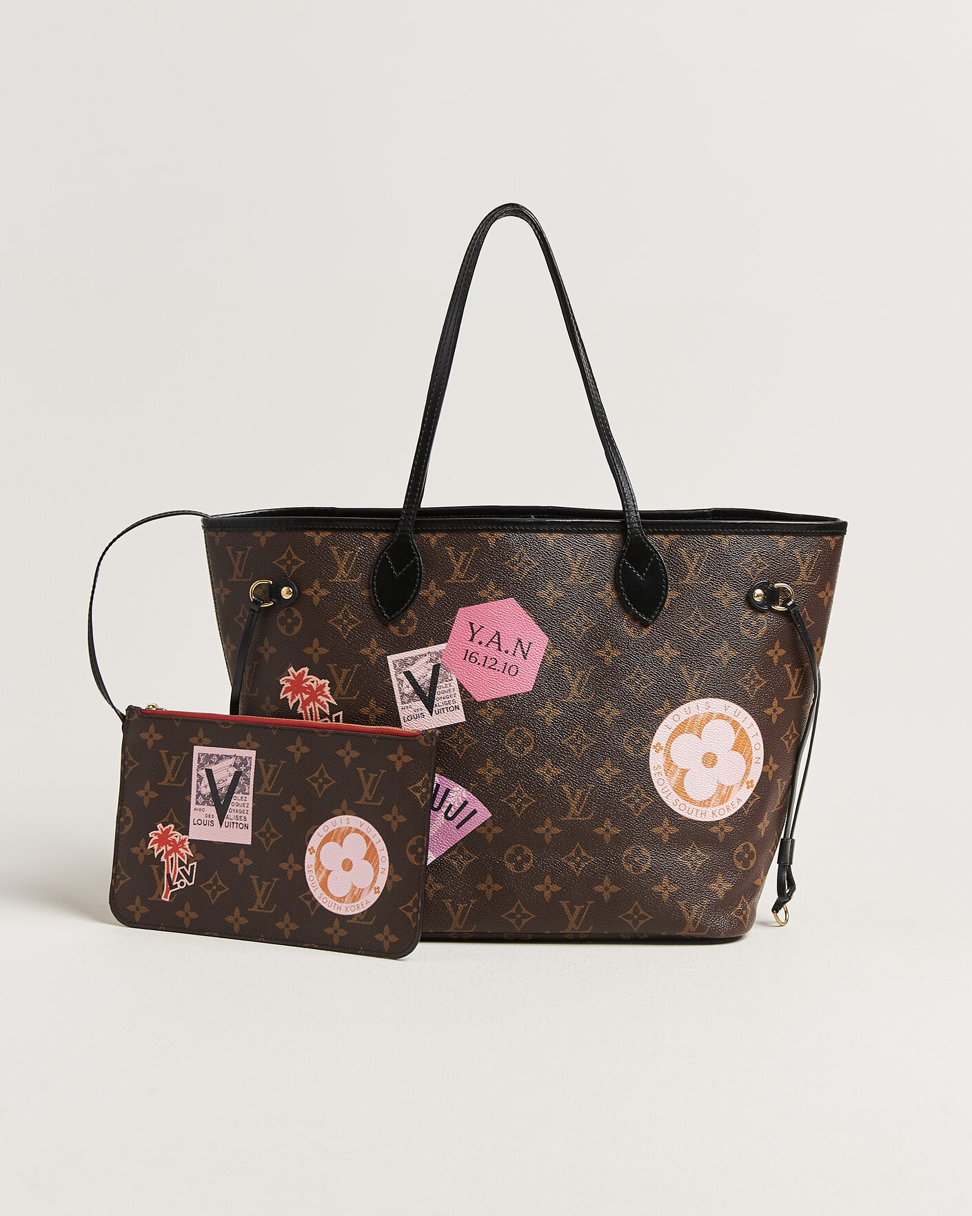 Hombres | Pre-Owned & Vintage Bags | Louis Vuitton Pre-Owned | Neverfull MM World Tour Japan Monogram
