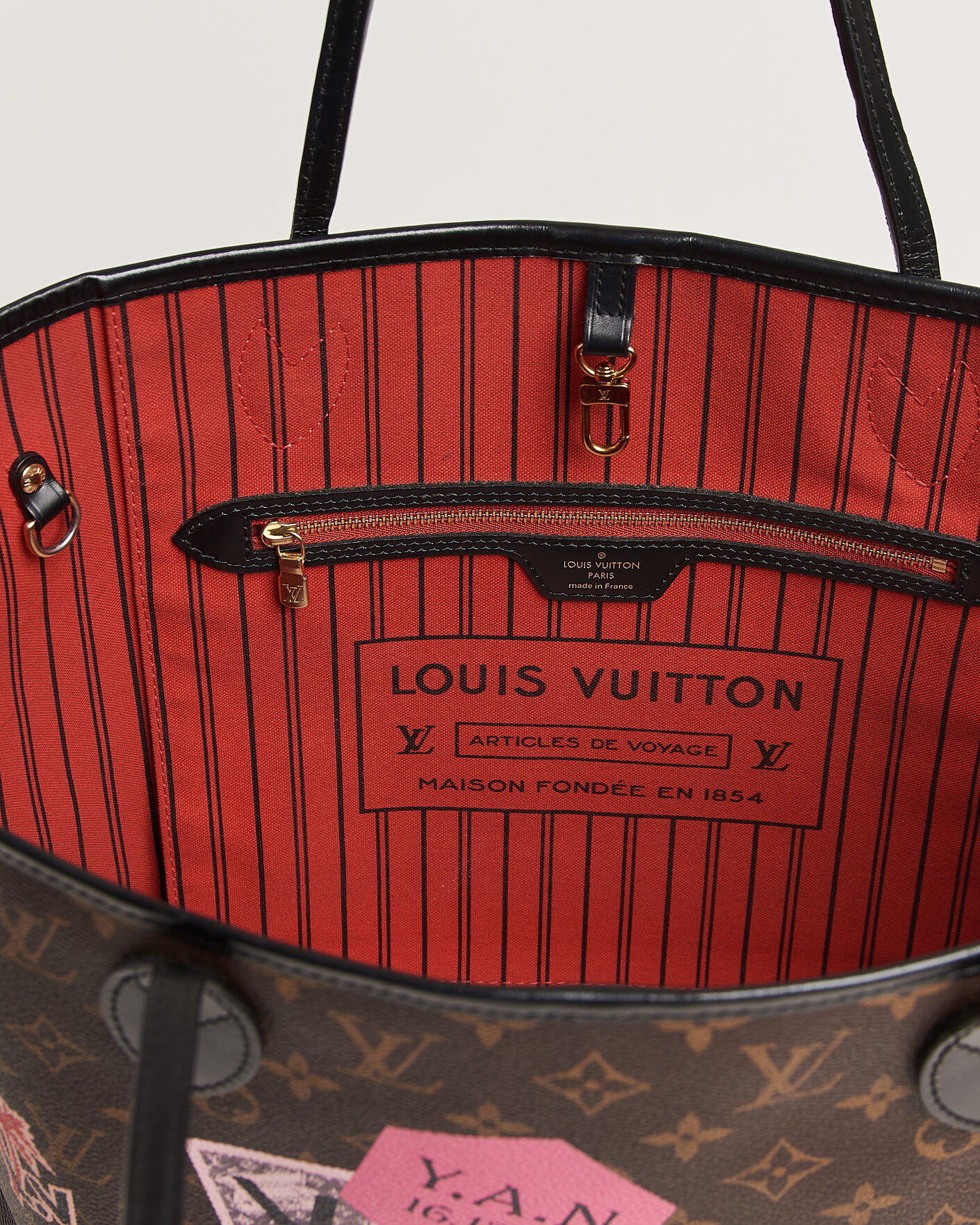 Hombres | Pre-Owned & Vintage Bags | Louis Vuitton Pre-Owned | Neverfull MM World Tour Japan Monogram