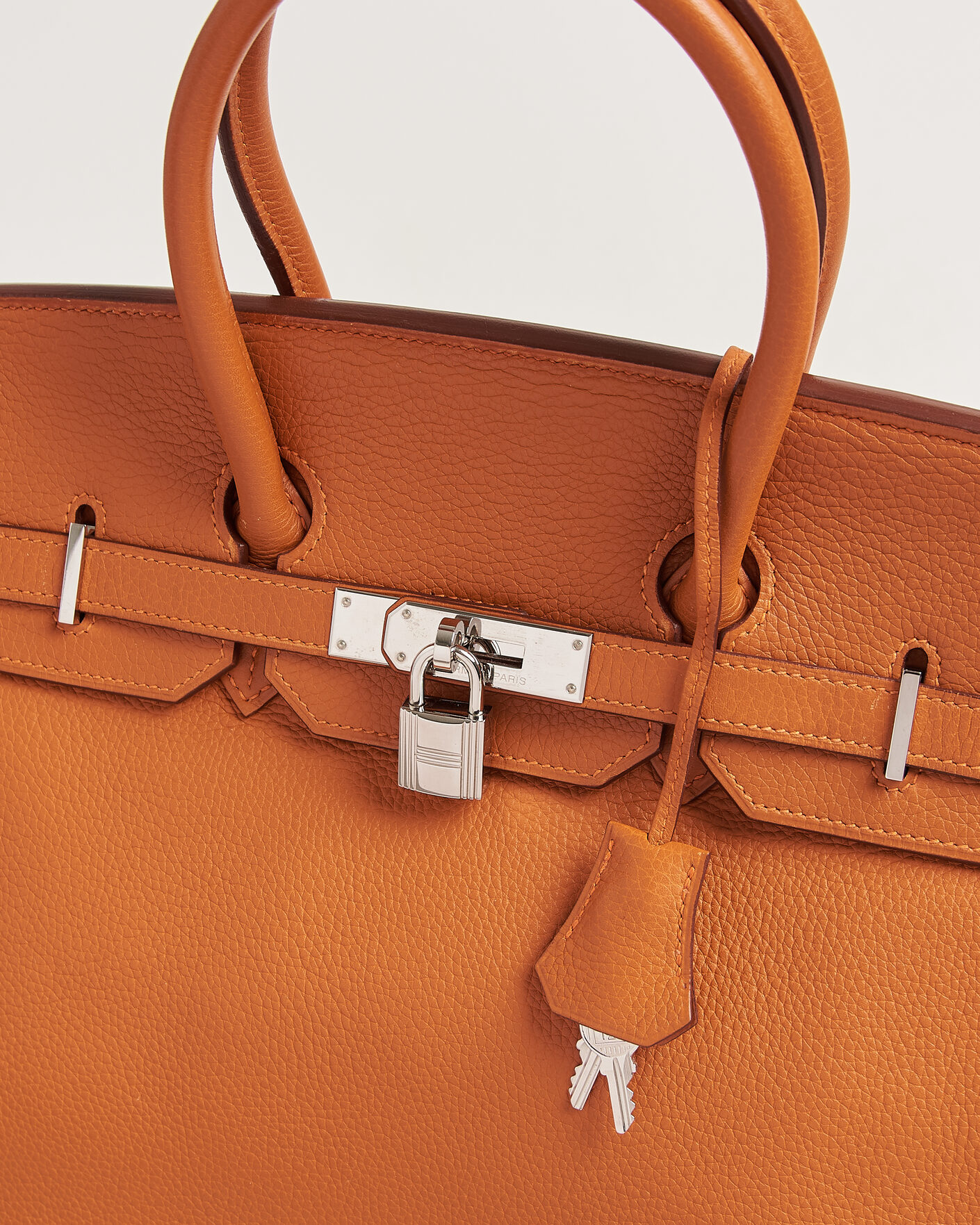 Hombres | Pre-Owned & Vintage Bags | Hermès Pre-Owned | Birkin 35 Togo Leather Orange