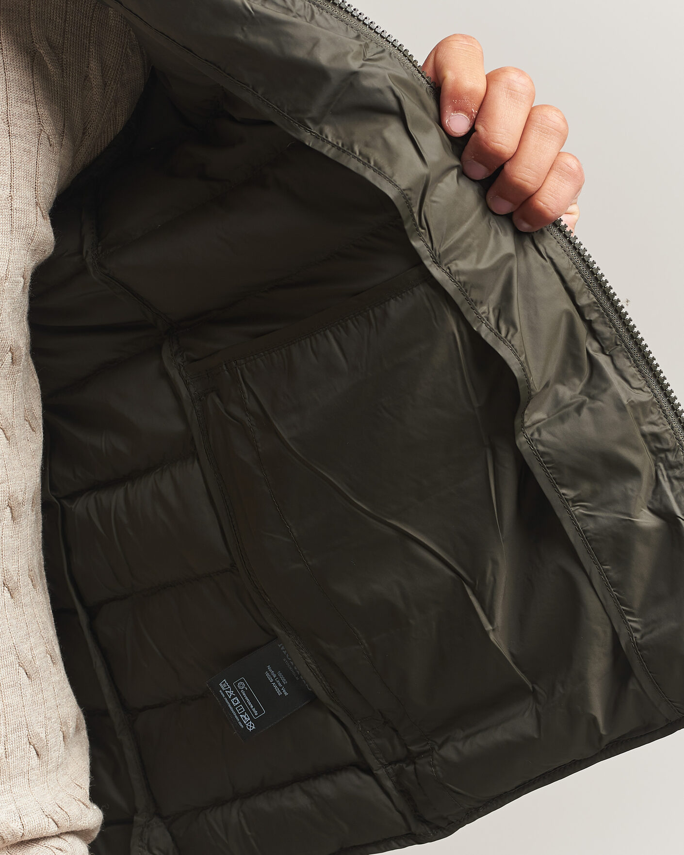 Hombres | Chalecos | Morris | Norfolk Liner Vest Olive