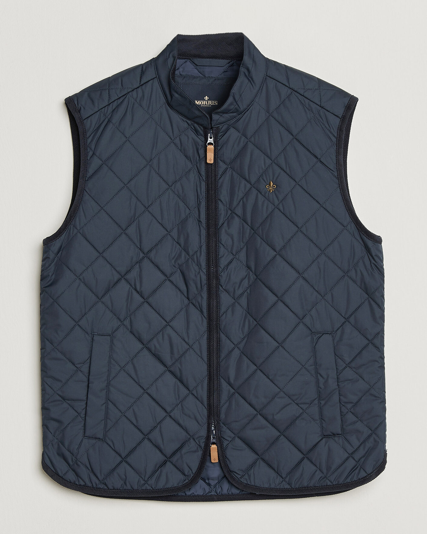 Hombres | Chalecos | Morris | Teddy Quilted Vest Old Blue