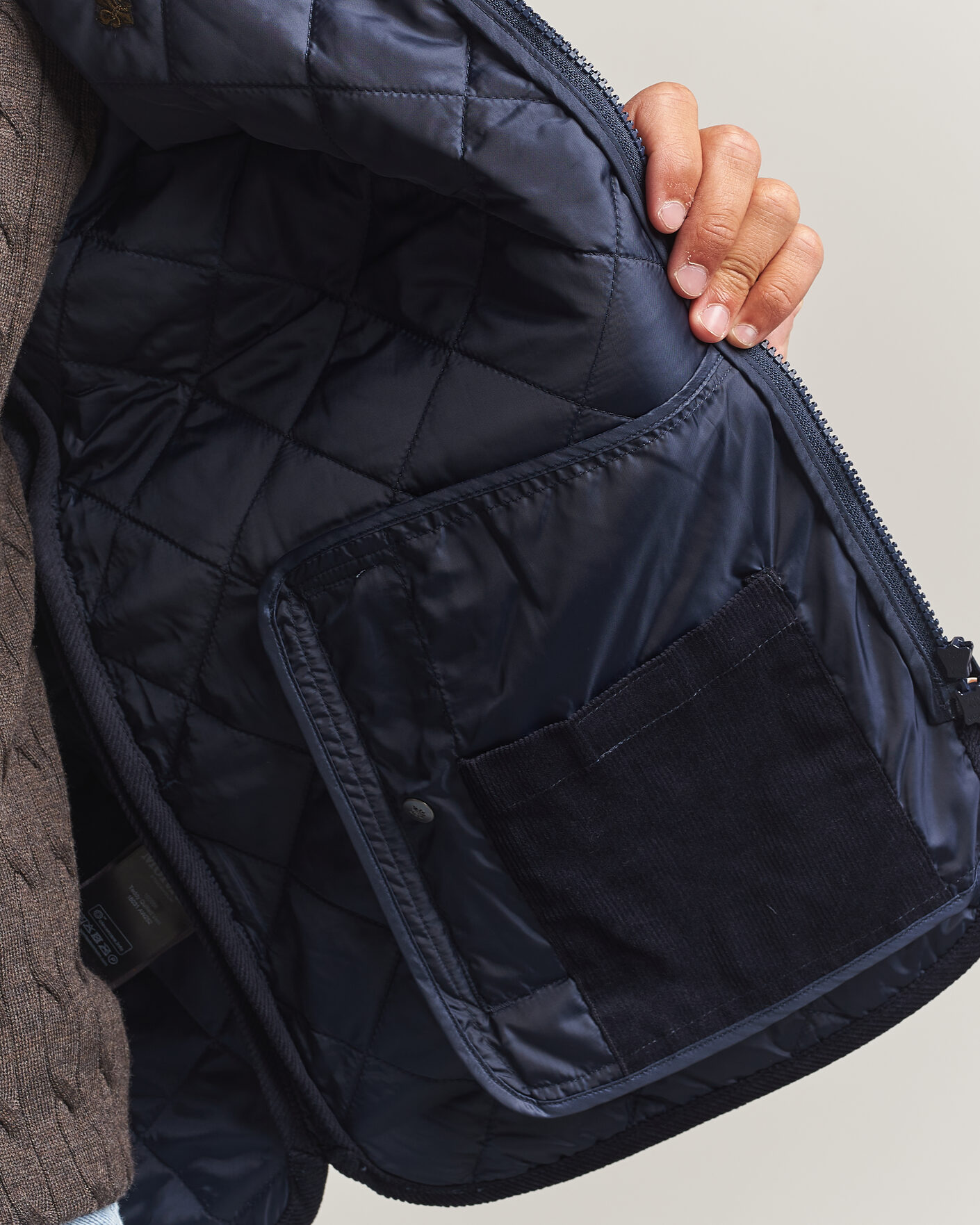 Hombres | Chalecos | Morris | Teddy Quilted Vest Old Blue