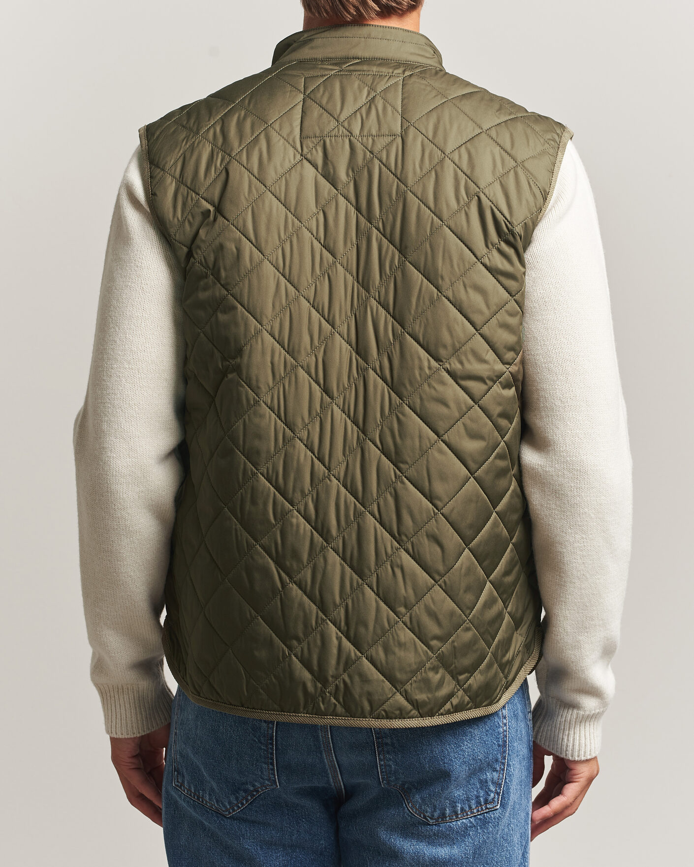 Hombres | Chalecos | Morris | Teddy Quilted Vest Olive