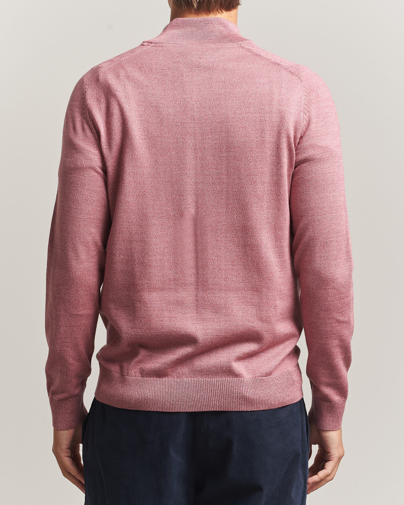 Hombres | Jerséis y prendas de punto | Morris | John Merino Half Zip Cerise