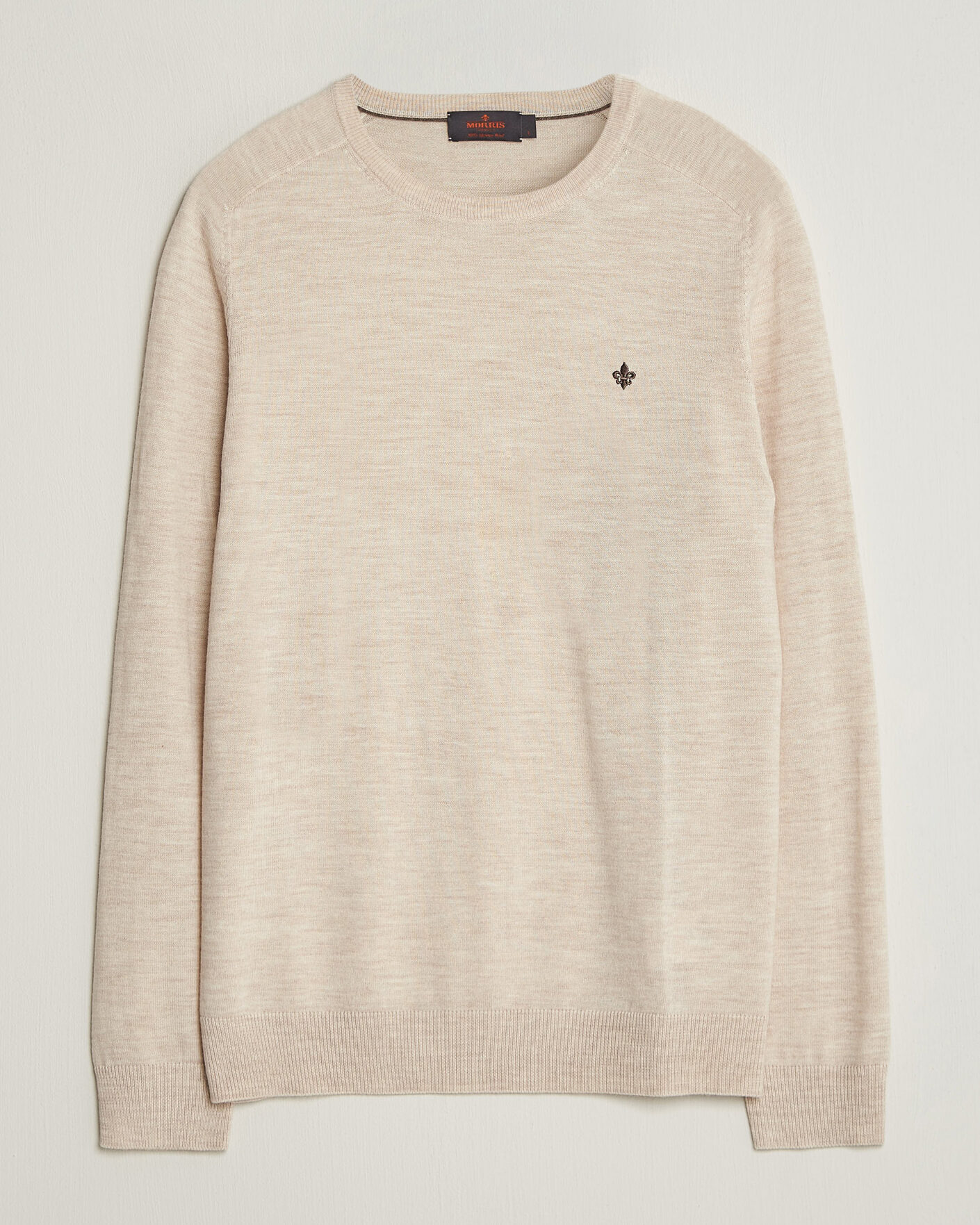 Hombres | Jerséis y prendas de punto | Morris | Merino O-Neck Off White