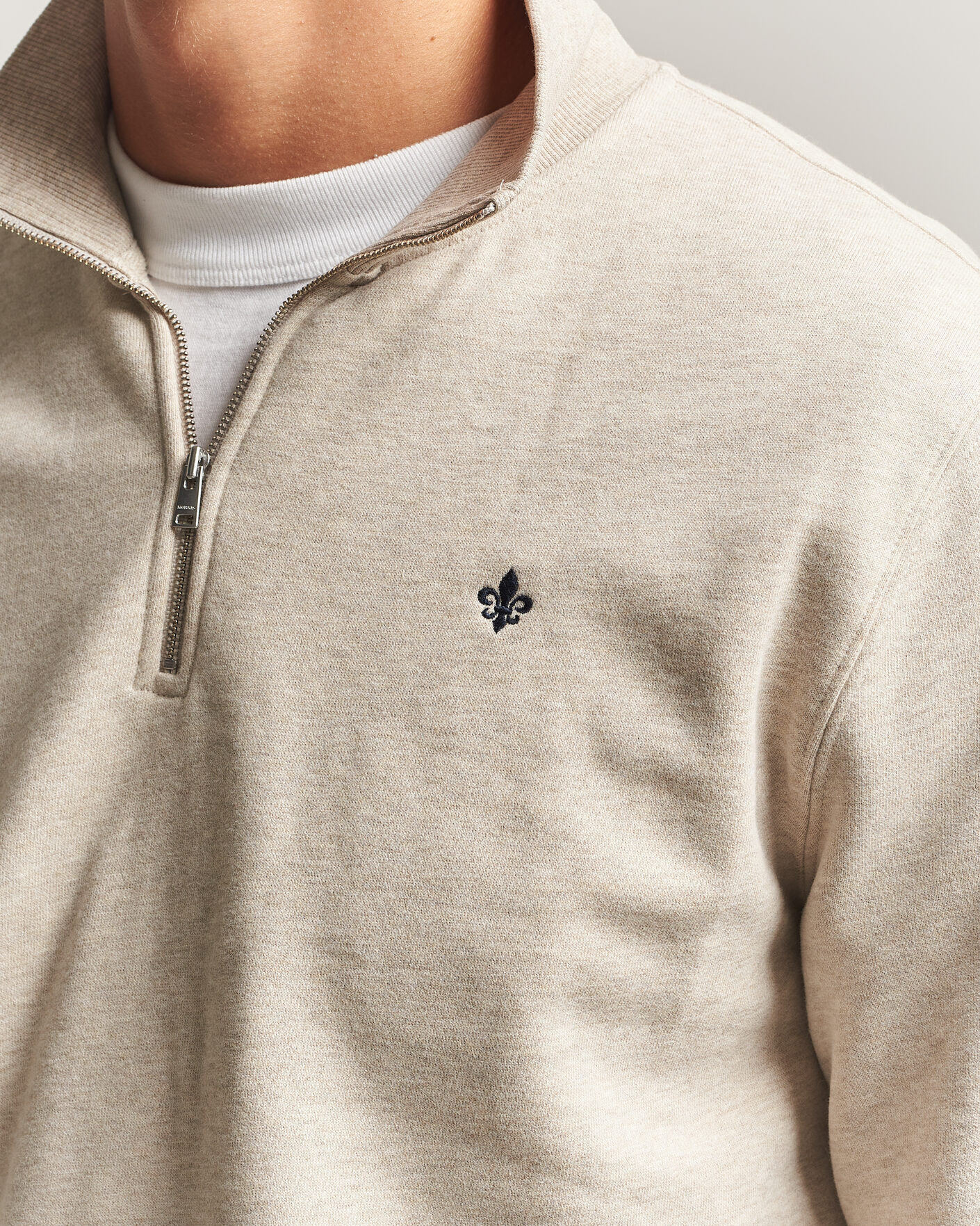 Hombres | Jerséis y prendas de punto | Morris | Brandon Lily Half Zip Khaki