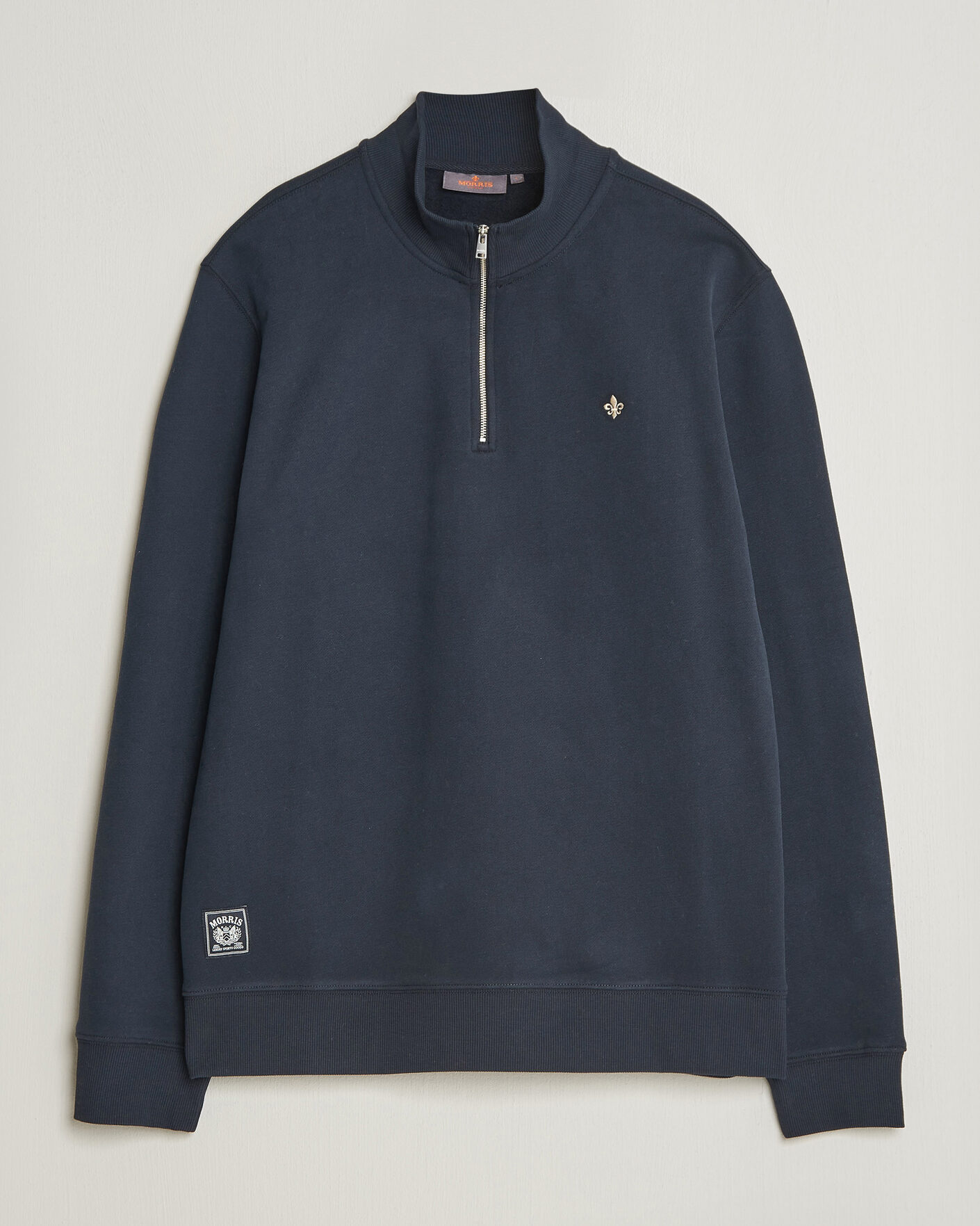 Hombres | Jerséis y prendas de punto | Morris | Brandon Lily Half Zip Old Blue