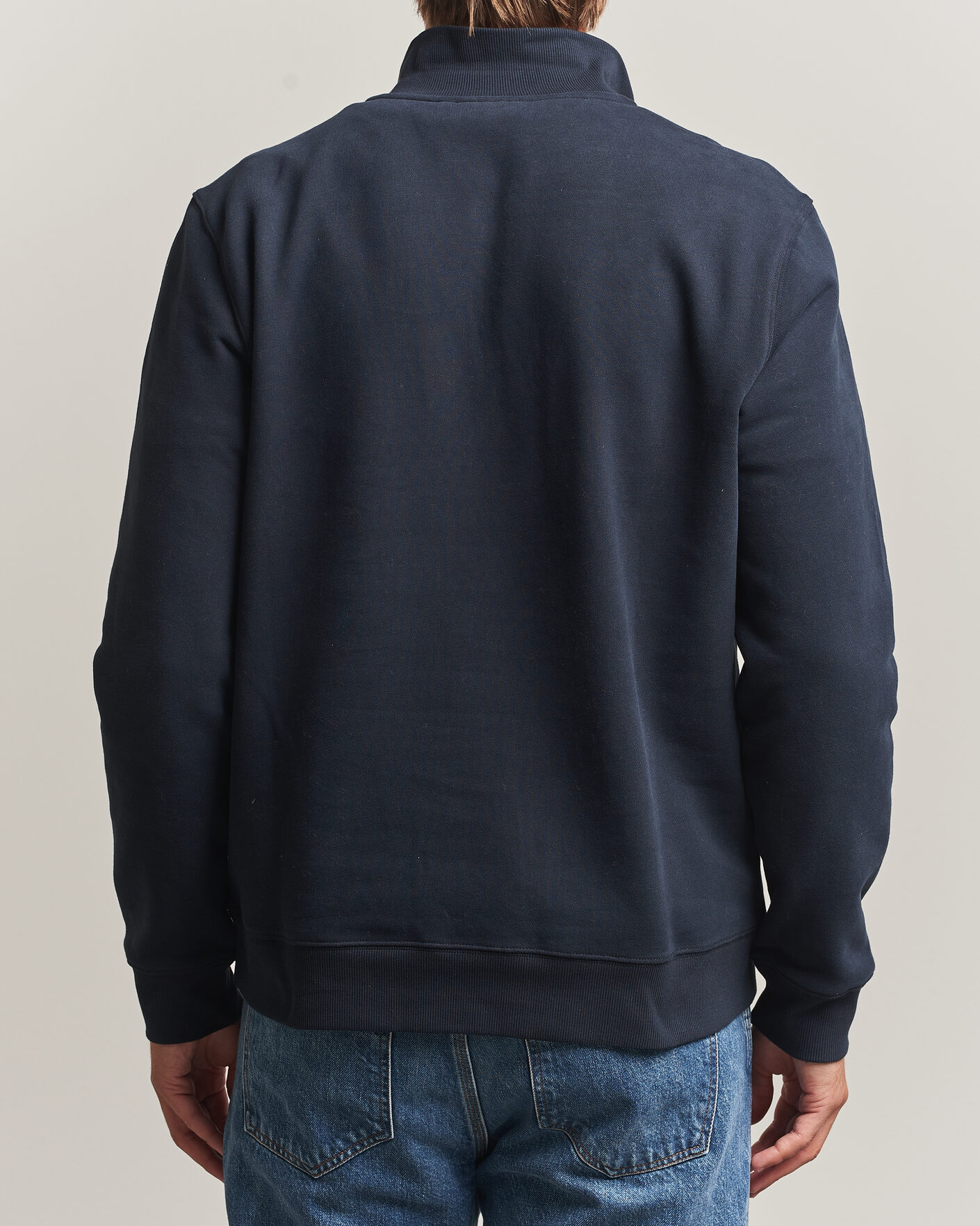 Hombres | Jerséis y prendas de punto | Morris | Brandon Lily Half Zip Old Blue