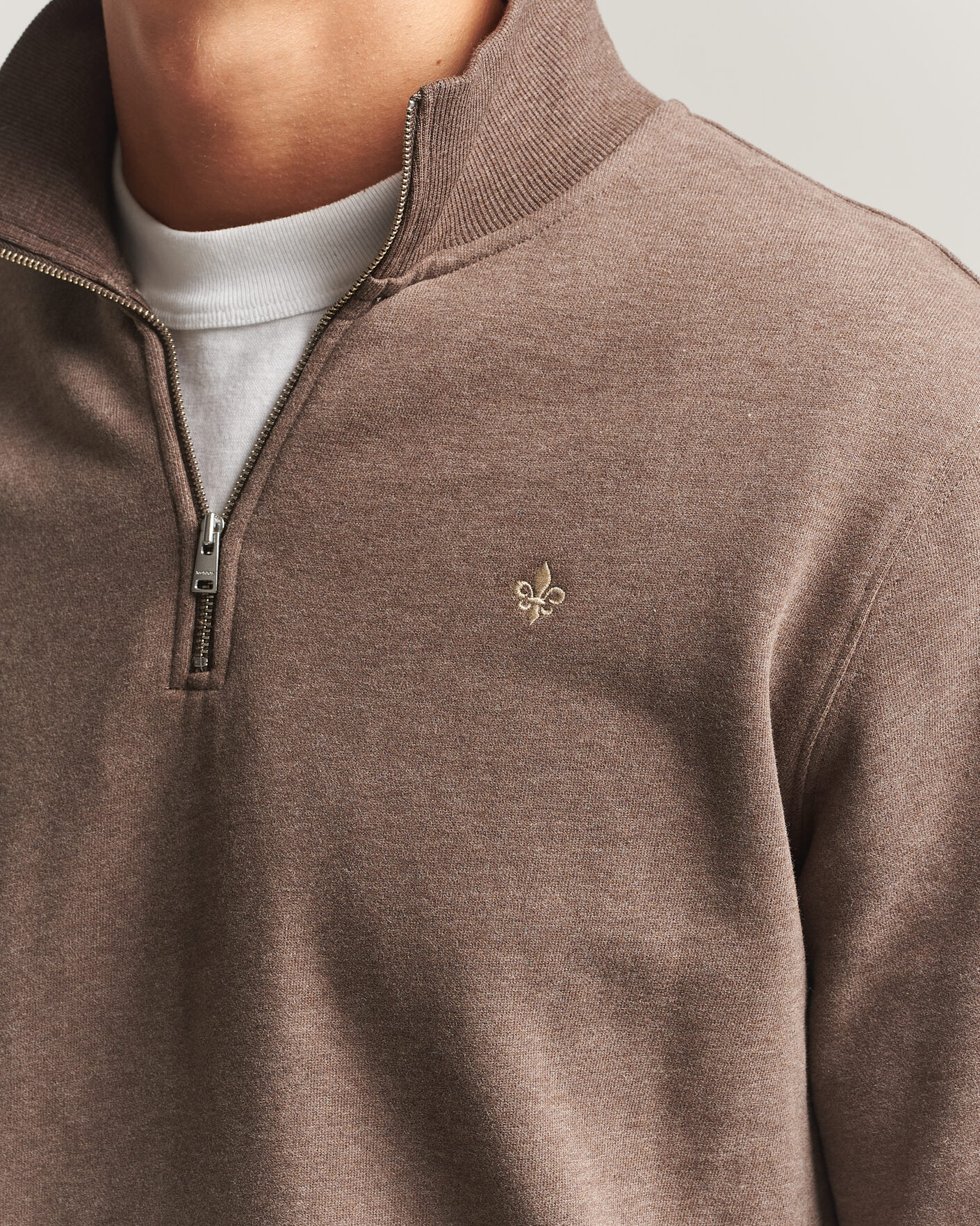 Hombres | Jerséis y prendas de punto | Morris | Brandon Lily Half Zip Brown