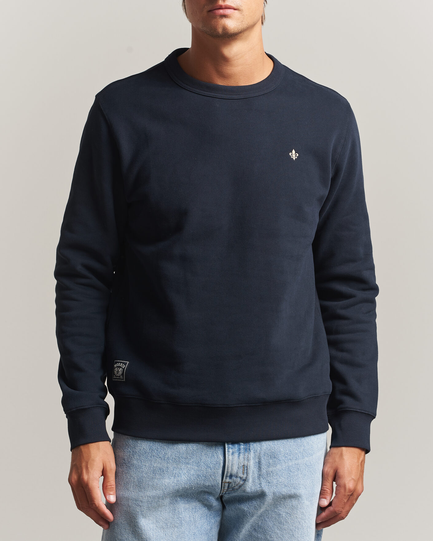 Hombres | Jerséis y prendas de punto | Morris | Brandon Lily Sweatshirt Old Blue