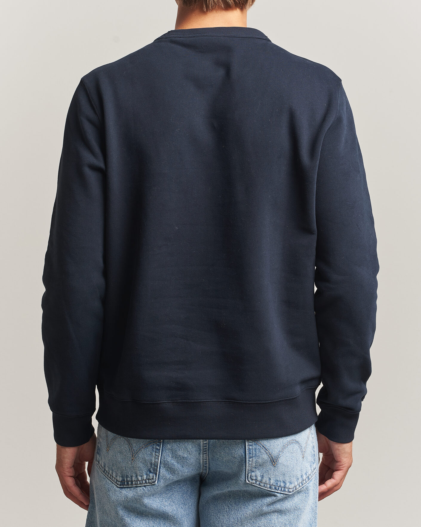 Hombres | Jerséis y prendas de punto | Morris | Brandon Lily Sweatshirt Old Blue