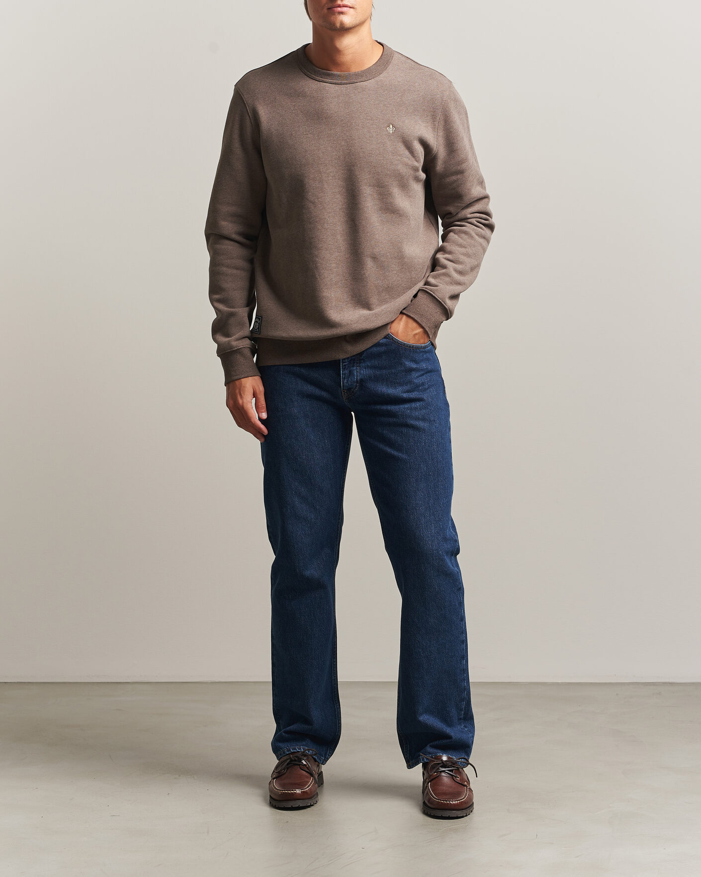 Hombres | Jerséis y prendas de punto | Morris | Brandon Lily Sweatshirt Brown