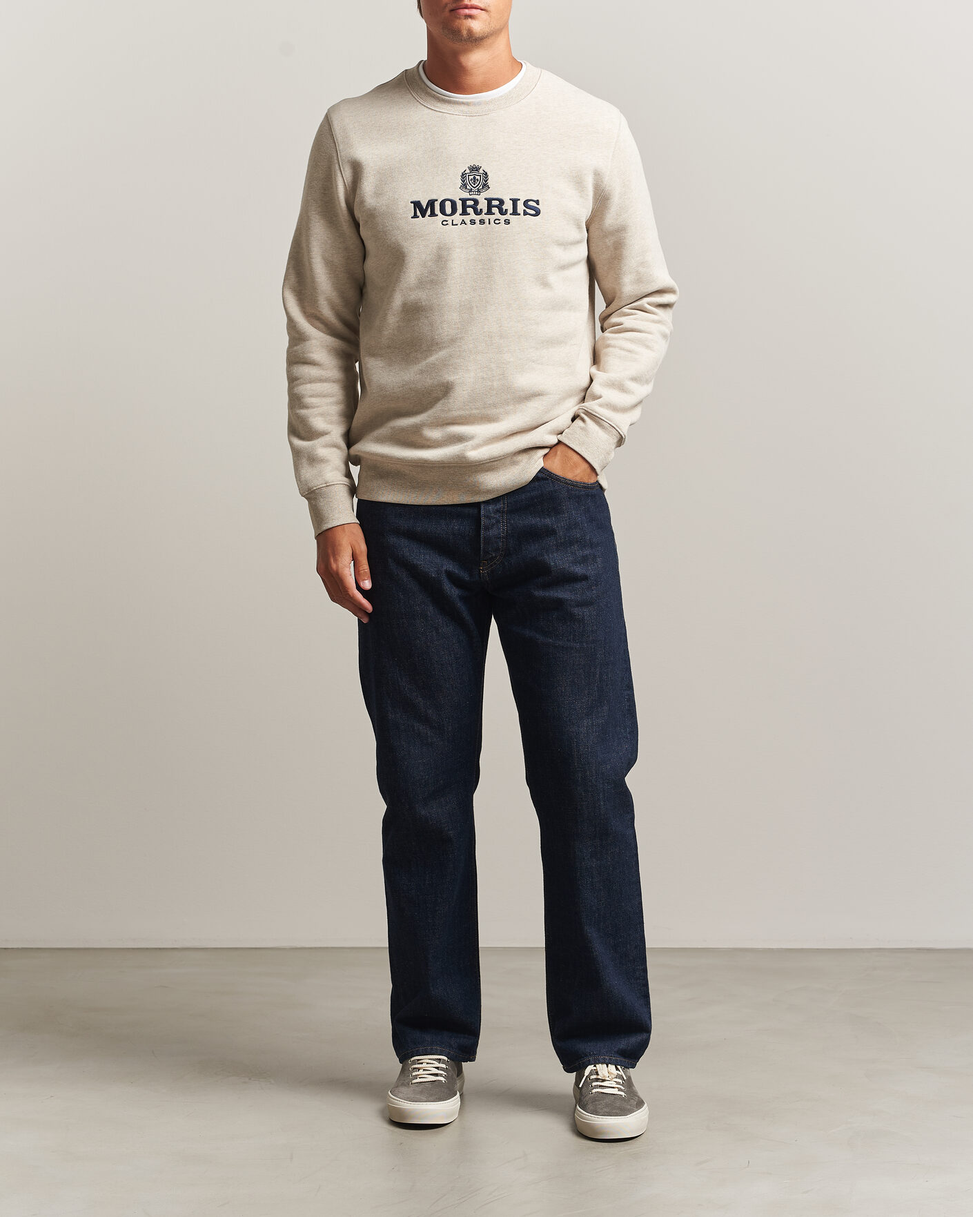 Hombres | Jerséis y prendas de punto | Morris | Brian Sweatshirt Khaki