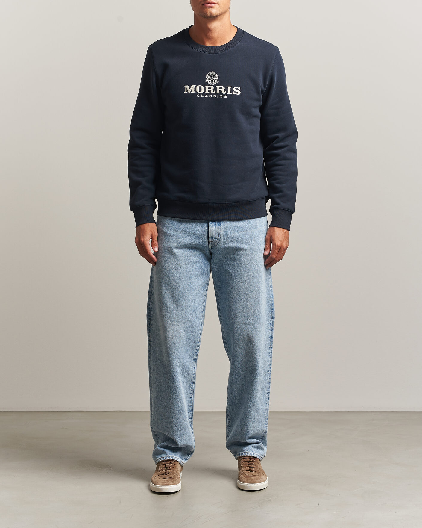 Hombres | Jerséis y prendas de punto | Morris | Brian Sweatshirt Old Blue