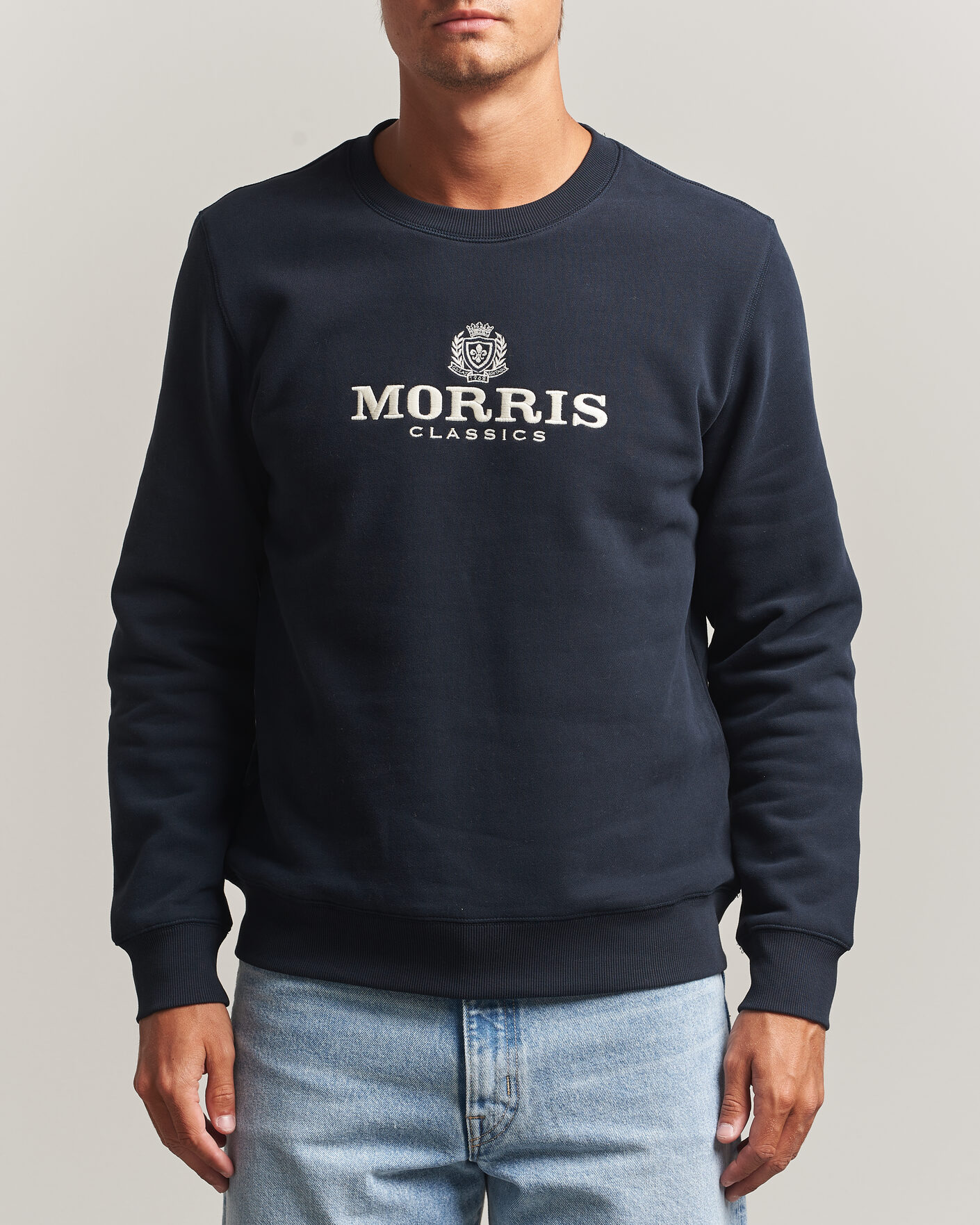 Hombres | Jerséis y prendas de punto | Morris | Brian Sweatshirt Old Blue