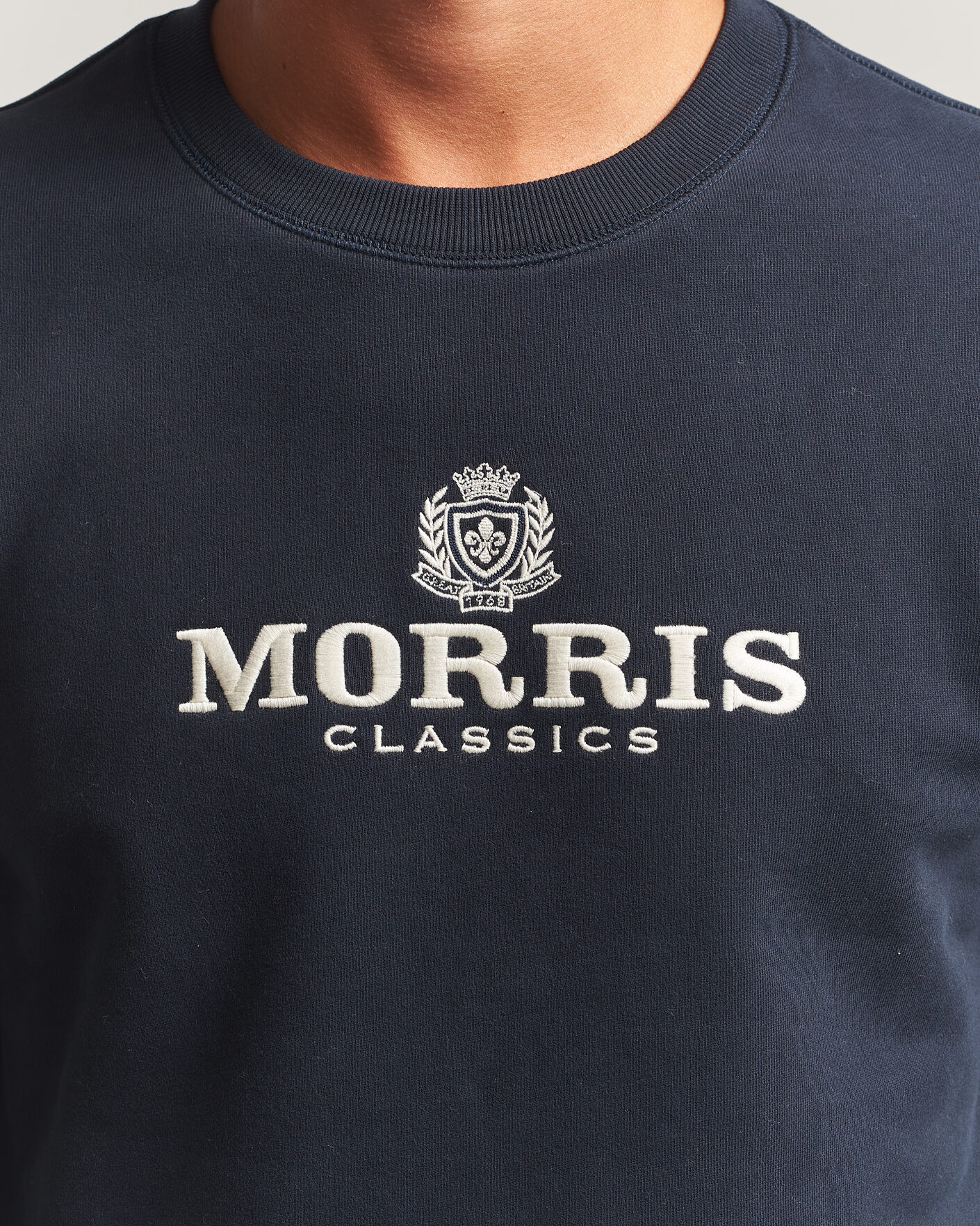Hombres | Jerséis y prendas de punto | Morris | Brian Sweatshirt Old Blue