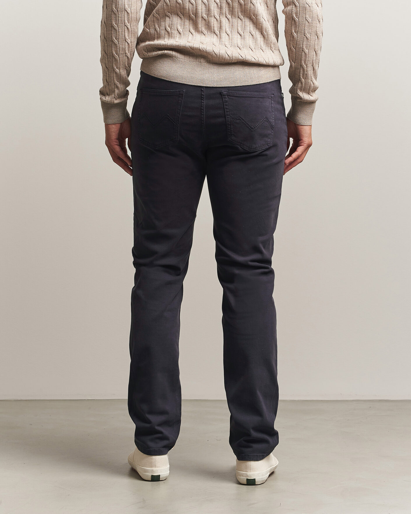Hombres | Pantalones | Morris | James Brushed 5-Pocket Pant Blue